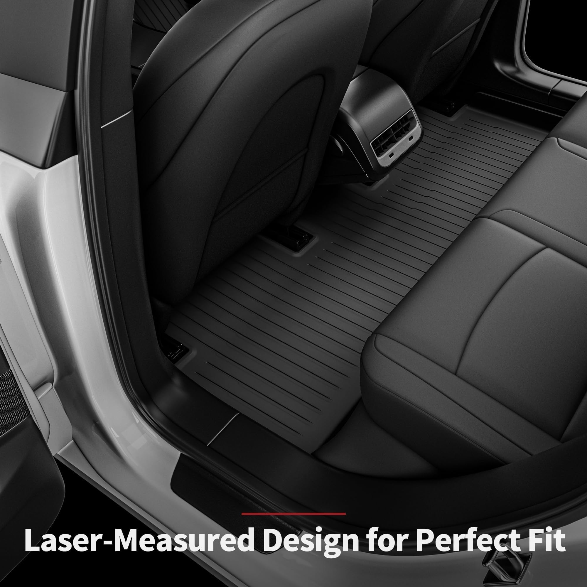 Yitamotor Floor Mats Compatible With 2025 2024 Tesla Model 3 Highland, Includes 2 Rows And Cargo Liner Set, Custom Fit Floor Lin