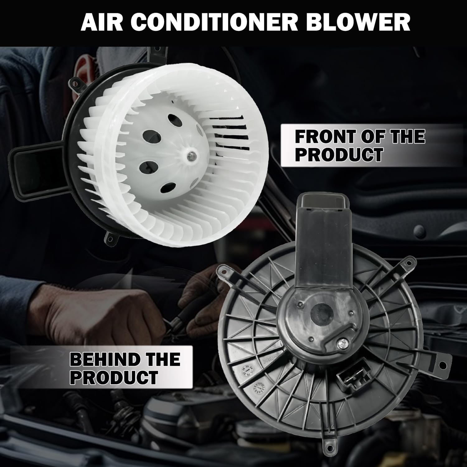 Aspligo 700216 Front Ac Heater Blower Motor Fan Fit For Chrysler Town & Country 2008-2016, For Dodge Grand Caravan 2008-2020, Du