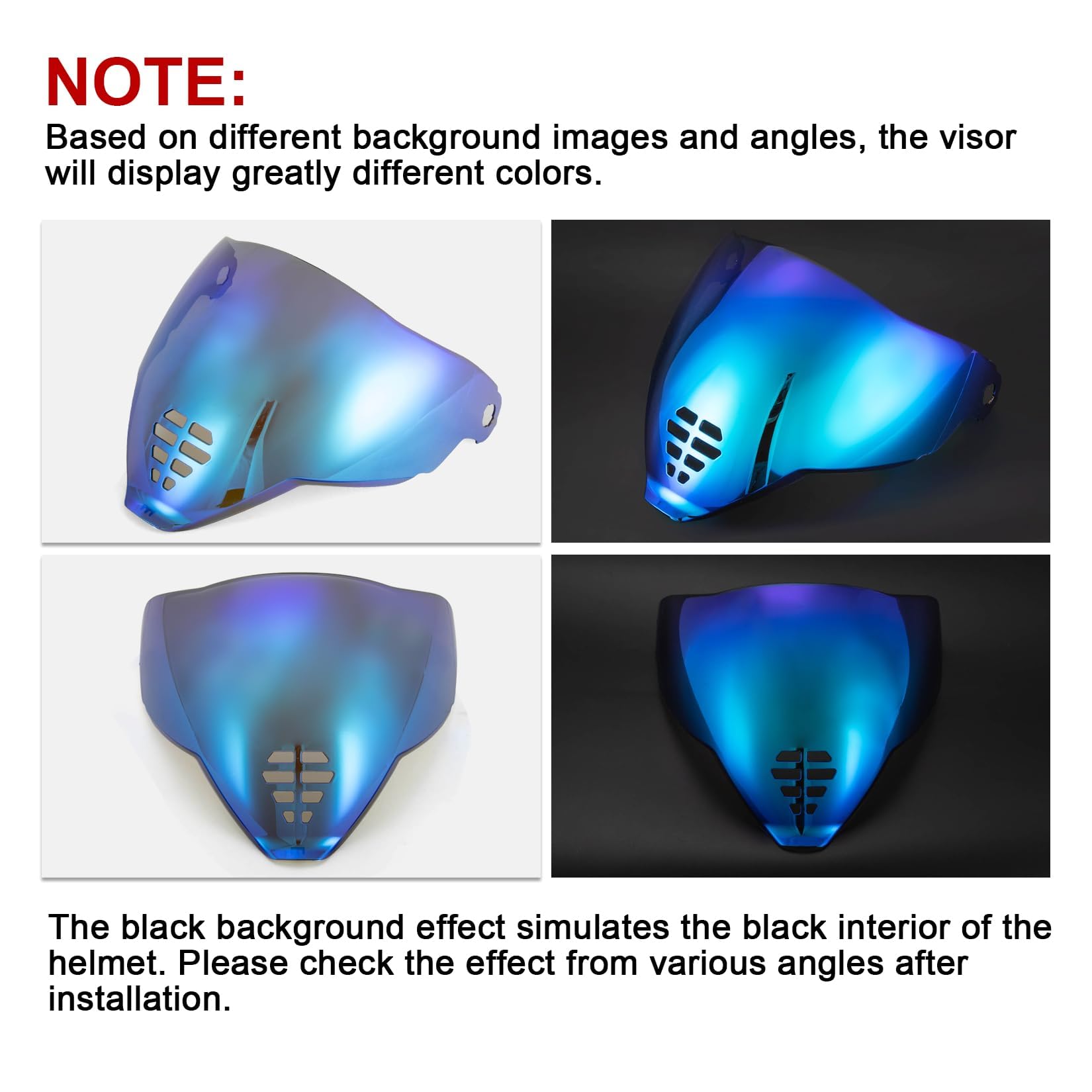 PSLER IC-06 visor- Icon Airflite Face Shield Motorcycle Helmet Visor Accessories Replacement for Icon Airflite IC-06