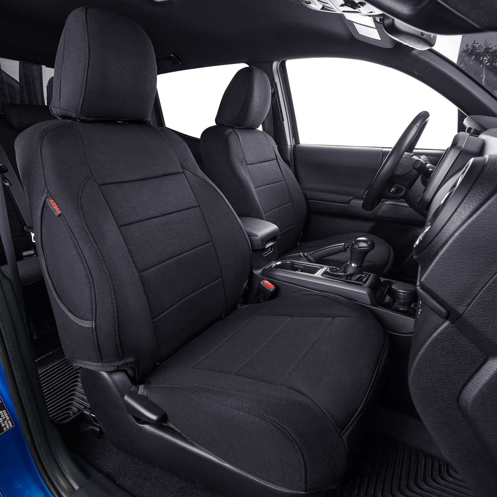 Coverdream Custom Fit Front Seat Covers For 2024 2025 Toyota Tacoma Double Cab Sr,Sr5,Trd Sport,Trd Off-Road,Limited,Full Covera