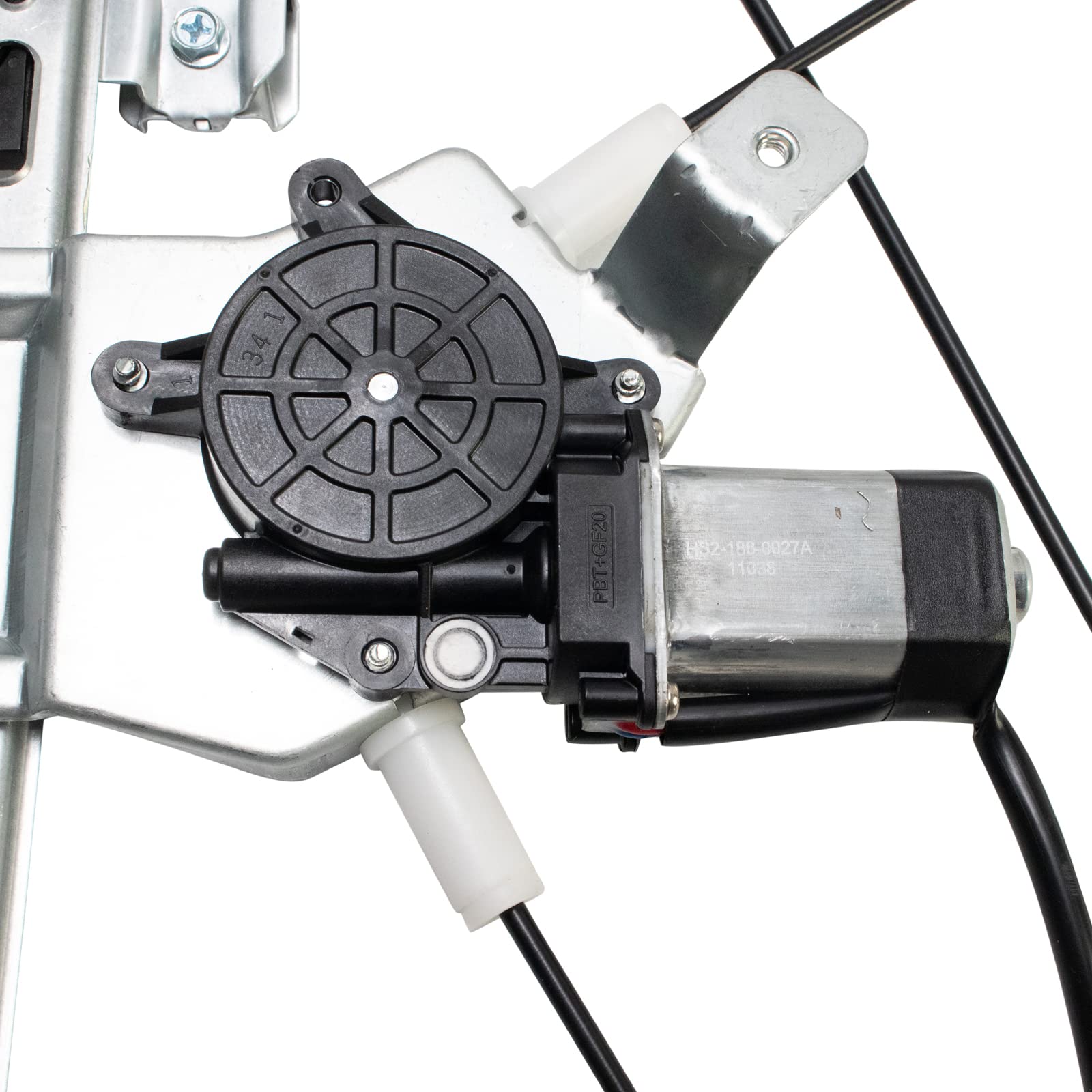 Trq Rear Left Power Window Regulator & Motor Assembly Drivers Side Compatible With 2004-2008 Ford F-150 2006-2008 Lincoln Mark L