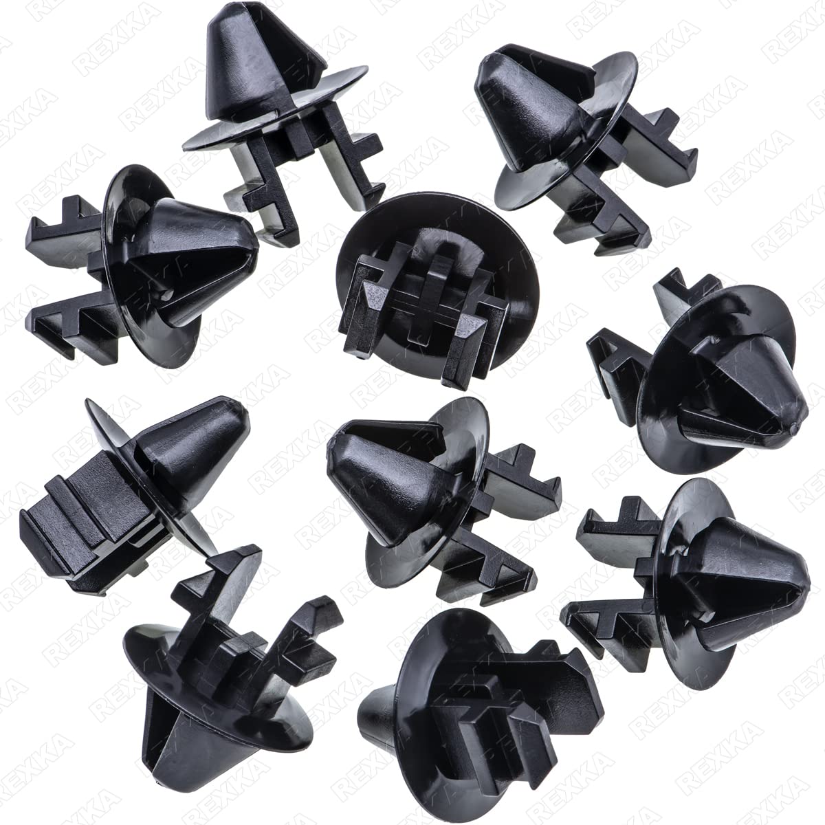 Rexka 10pcs Radiator Shroud Air Deflector Cowl Grille Retainer Clip W708771-S300 Compatible with Ford Expedition F-150 F-250 F-3