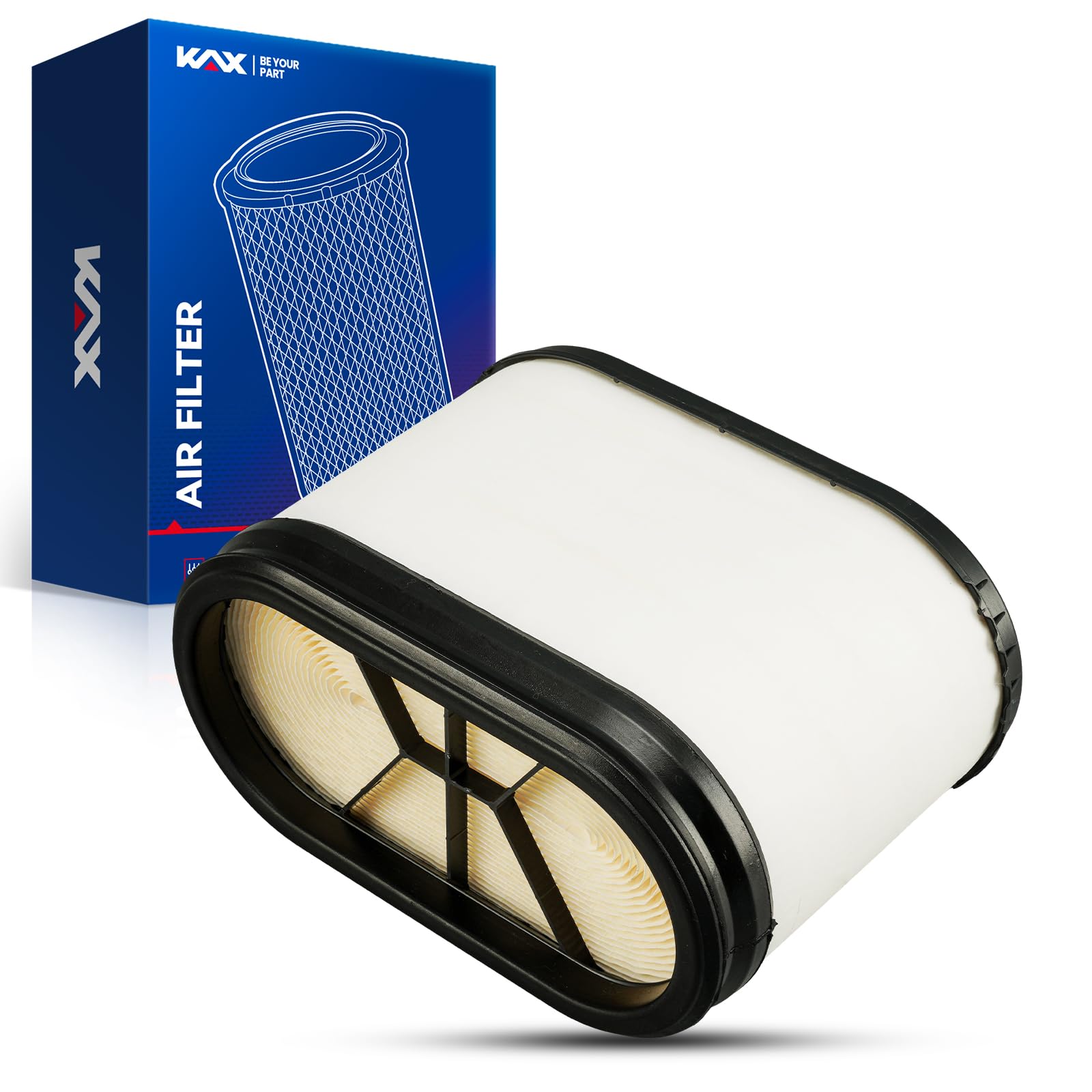 KAX Engine Air Filter, CA10270 Replacement for Ford F-250 Super Duty 2008-2010, Super Duty 2008-2010, F-550/ F-450 Super Duty 20