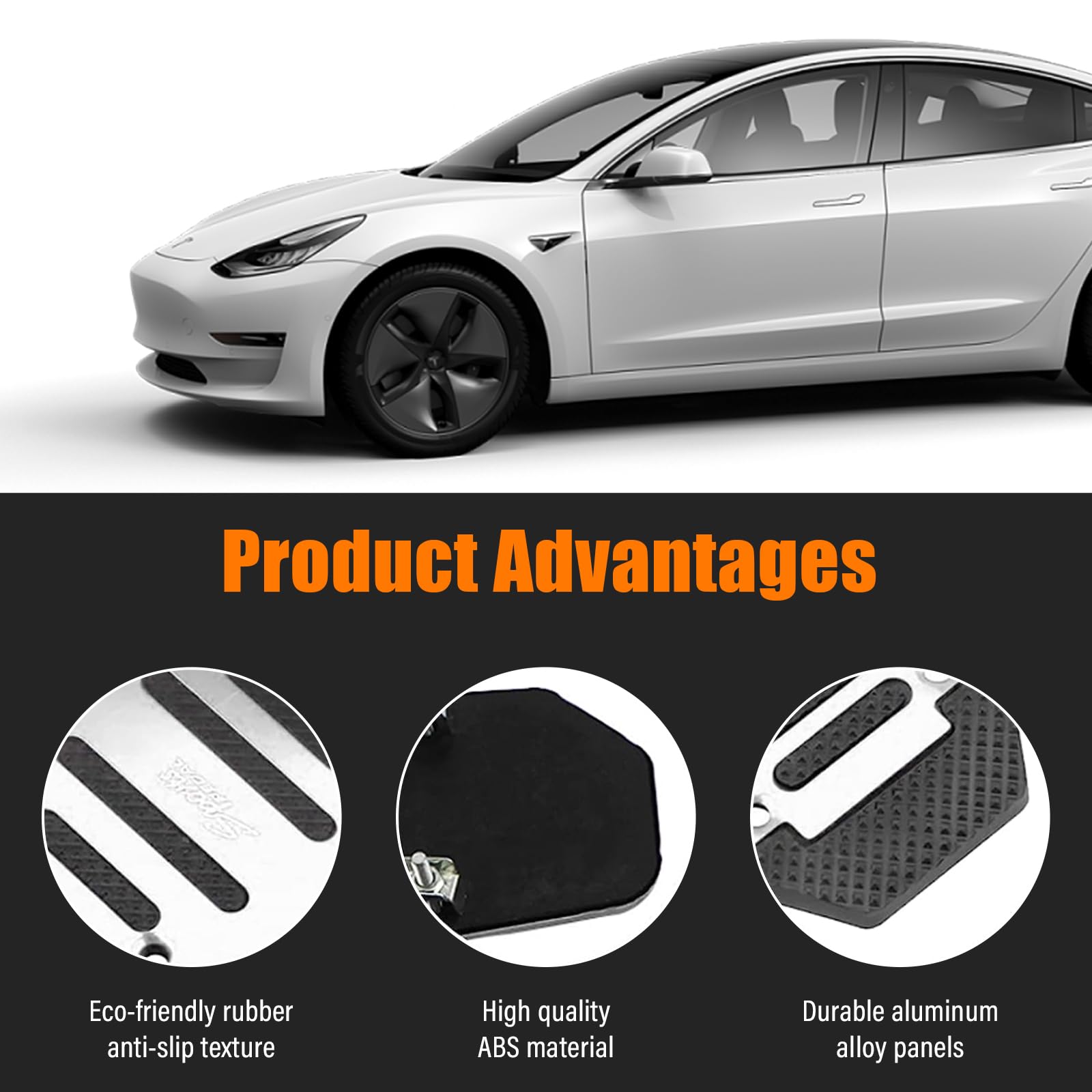 Ziciner 3PCS Non-Slip Car Pedal Pads, Manual Gearbox Gas Pedal Brake Pedal Cover, Aluminum Alloy Brake Gas Clutch Pedal Kits, Un