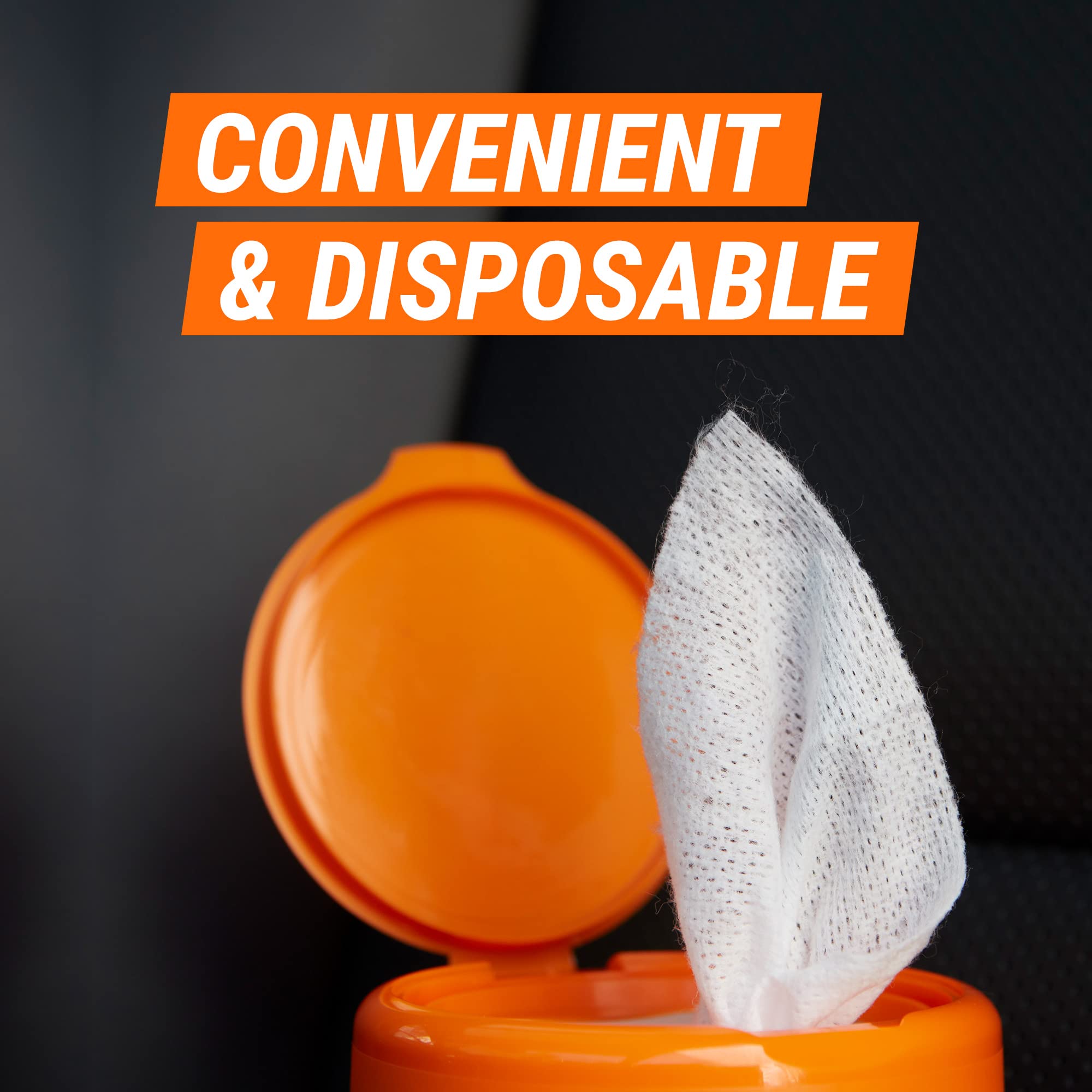 Armor All Car Interior Cleaner Leather Wipes - Cleaning For Cars & Truck & Motorcycle, 20 Count (Pack Of 6), 10881