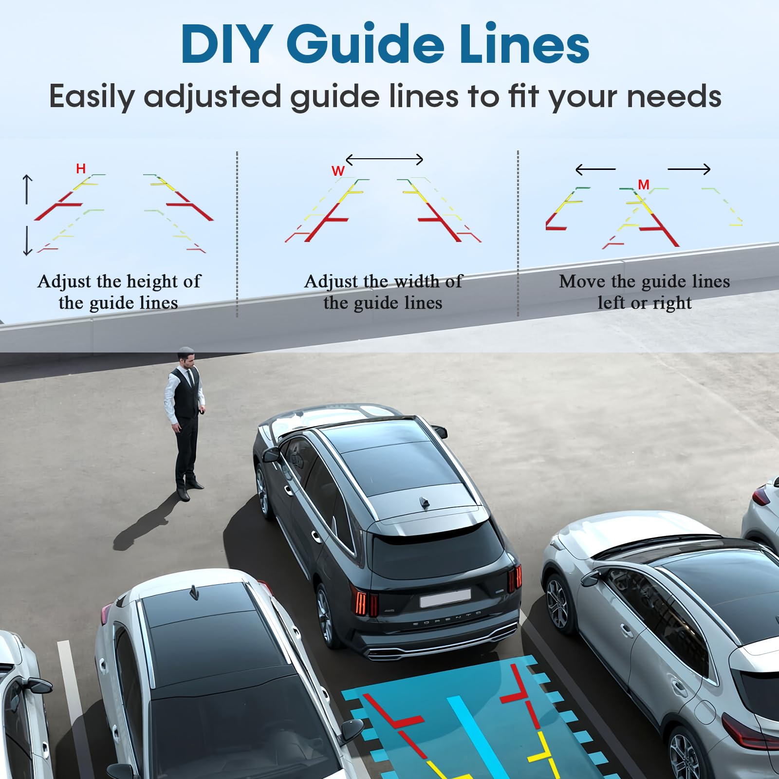 Wireless Backup Camera For Trucks: 1080P Hd Display, Ip69K Waterproof, Night Vision, Dual-Camera Support, Diy Installation, Cust
