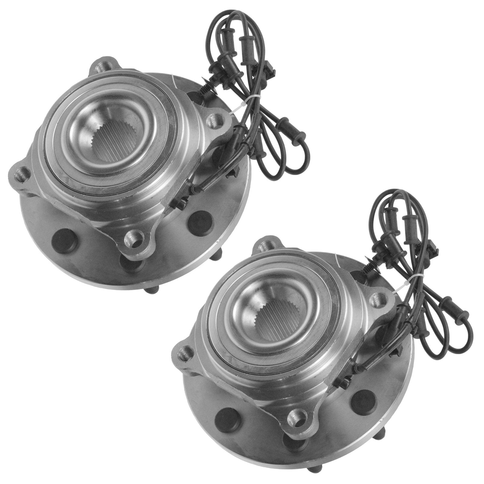 Trq Front Wheel Hub Bearings Assembly Set Compatible With 2009-2010 Dodge Ram 2500 Ram 3500 2011 Ram 2500 3500