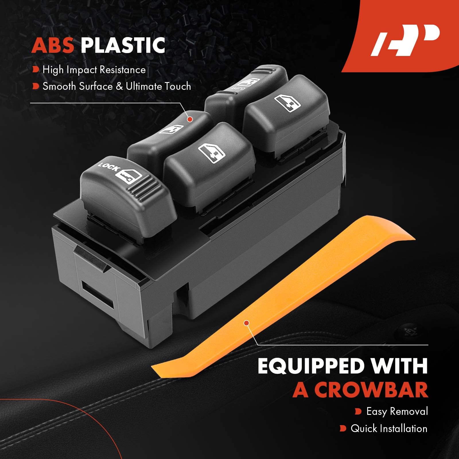 A-Premium Master Power Window Switch Compatible with Cadillac Escalade & Chevrolet Tahoe, Blazer & GMC Yukon, Jimmy & Oldsmobile