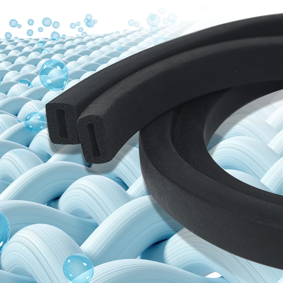 WOWTK Hard Saddlebag Lid/Cover Weather Strip Rubber Seal Gasket for Harley Touring Road King, Road Glide, Street Glide, Electra