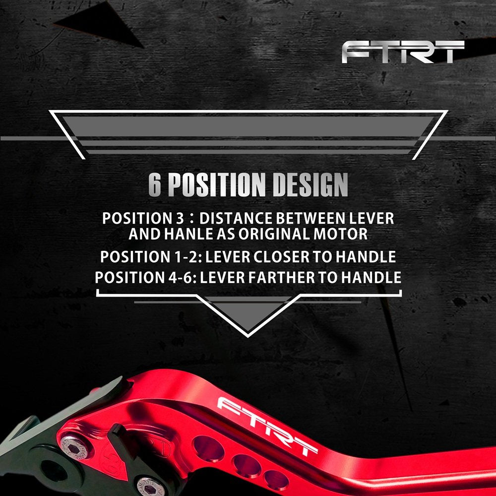 Ftrt Adjustable Short Brake Clutch Levers Compatible With Ninja 650R Er-6F Er-6N 2009-2016/ Ex400 Ninja 400R 2011/ Versys 650 20