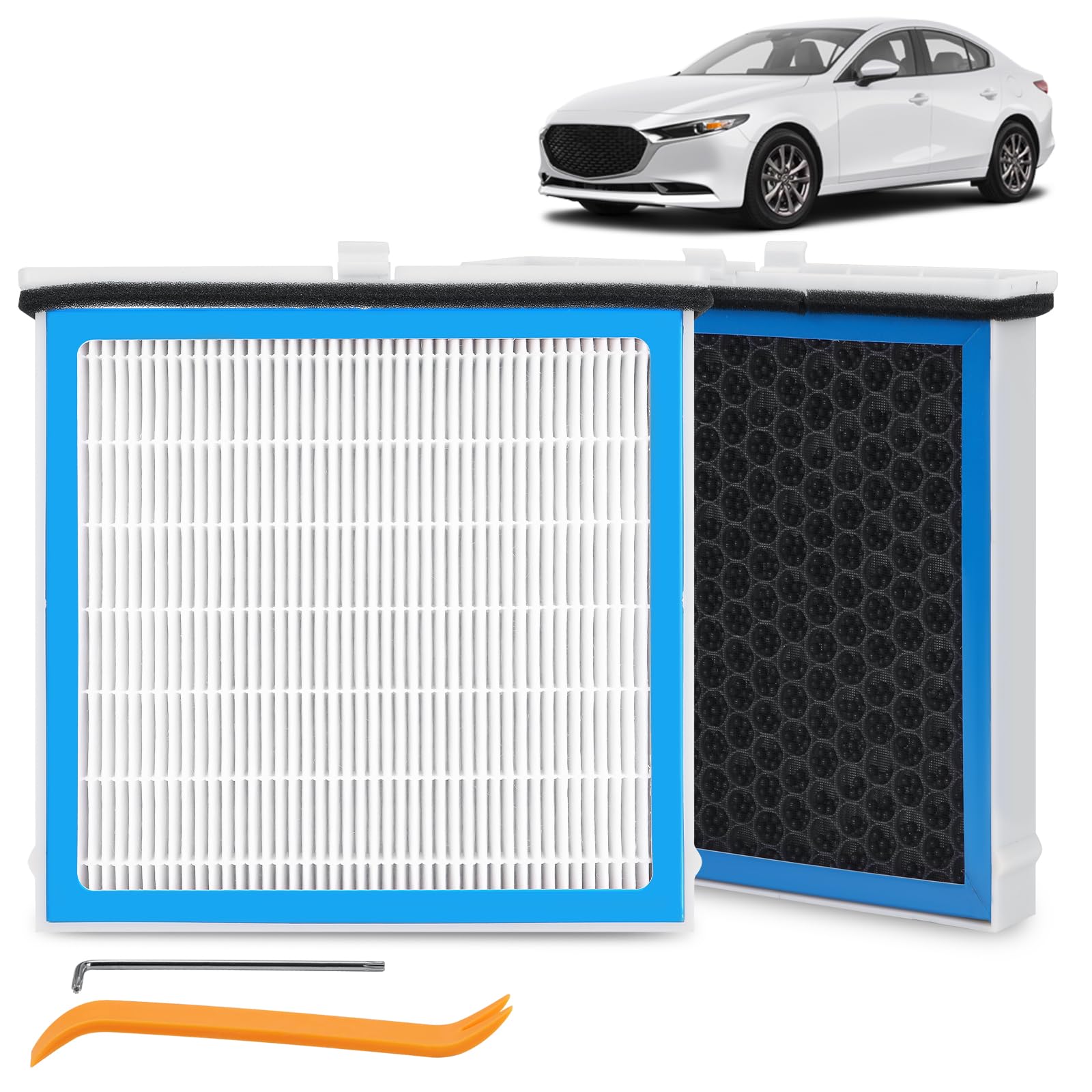 BDTS61J6X Premium Cabin Air Filter Compatible with Mazda 3/ CX-30/ CX-50 (2019-2024) BDGF61J6X Passenger Compartment Activated C