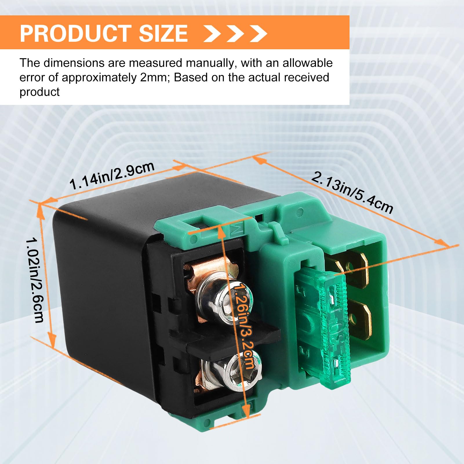 Starter Solenoid Relay For Honda Shadow 750 Vt750 1998-2010 / Vt1100 Shadow 1100 Spirit 1997-2007 / Cbr600Rr 2003-2014/Cbr 600 F2 F3 F4 F4I 1991-2003 For Kawasaki Vulcan 500 800 900 1500-1700 2000