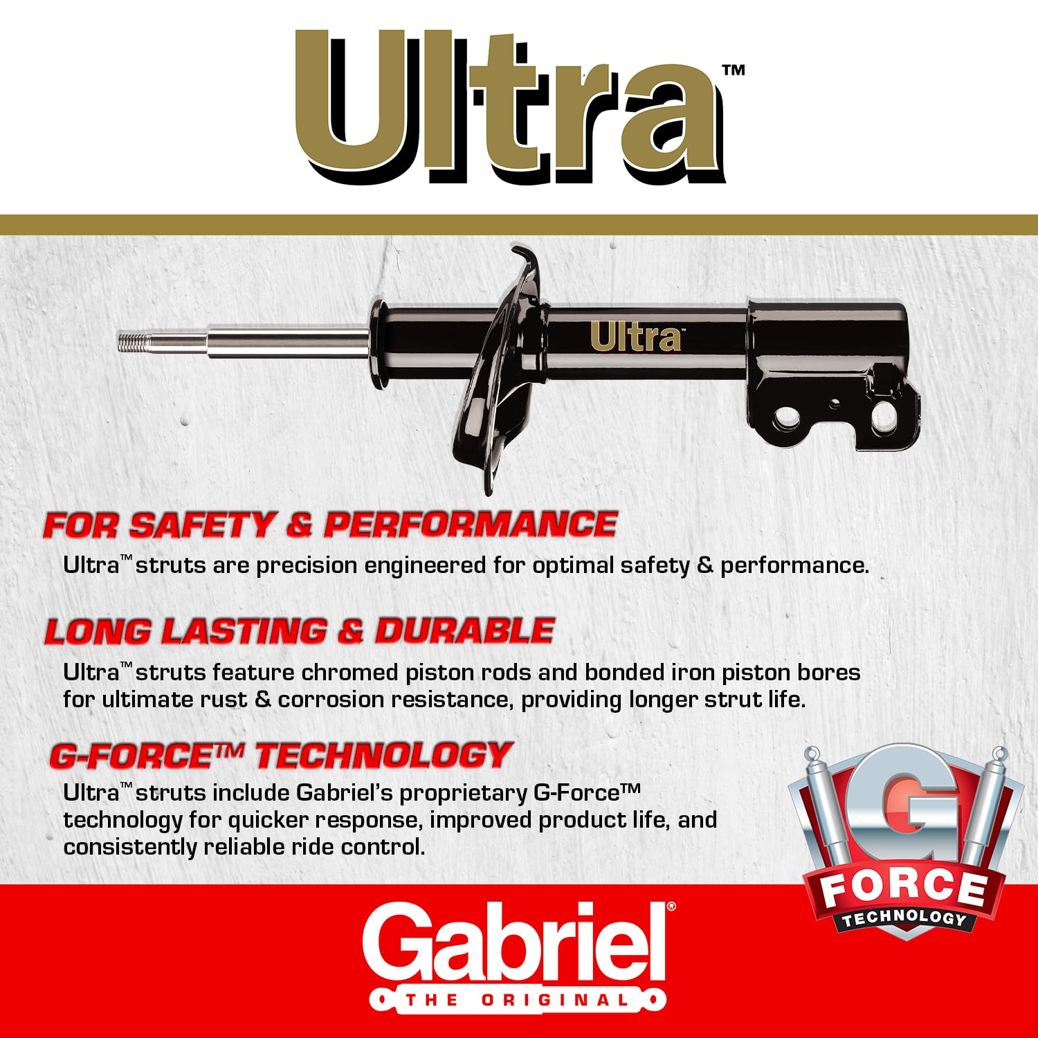 Gabriel G52276 Ultra Front Strut For 02-08 Jaguar X-Type (1 Pack)