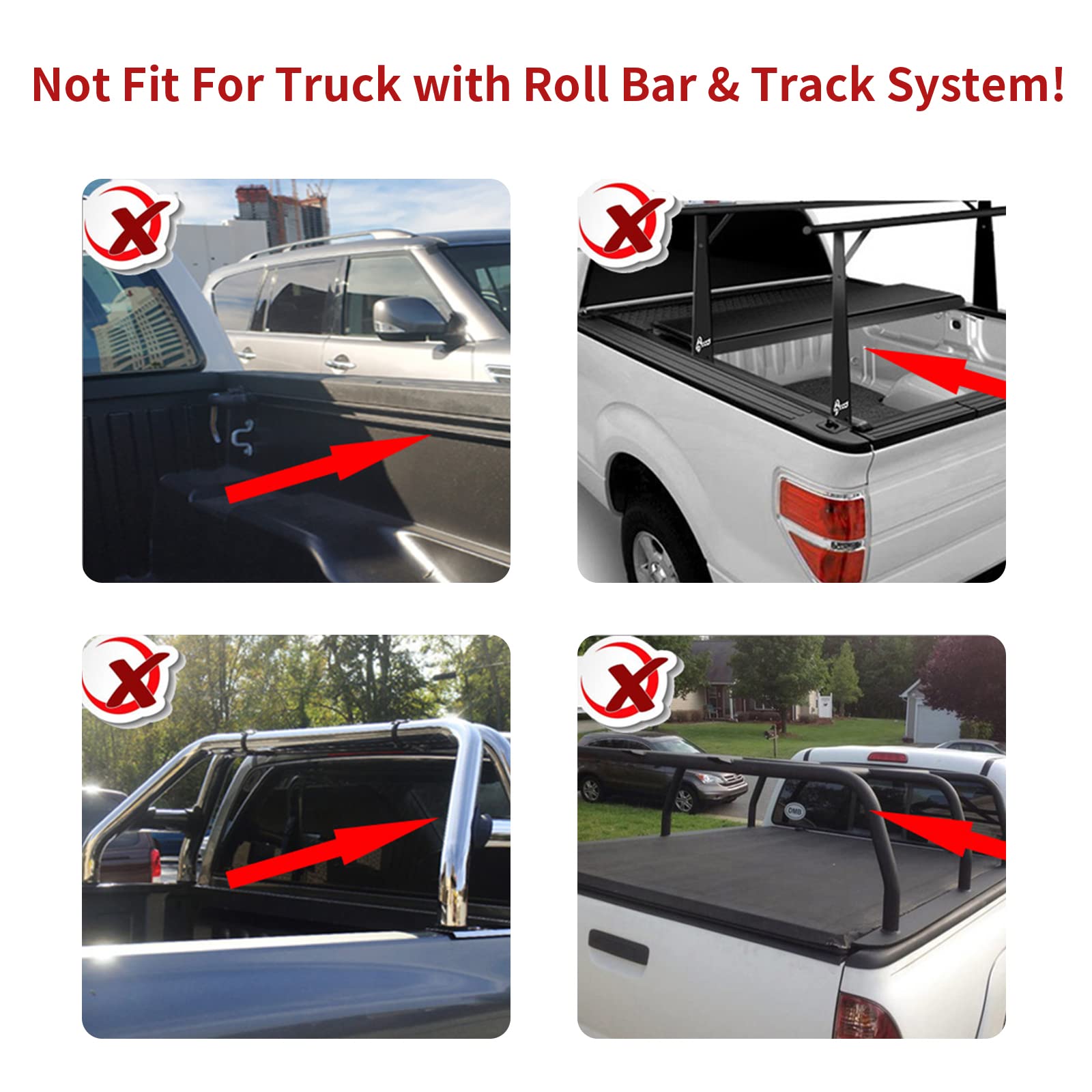 North Mountain Soft Roll Up Truck Tonneau Cover For 2017-2025 Honda Ridgeline Truck Bed, Truck Bed Cover Fits 2017-2025 Honda Ri