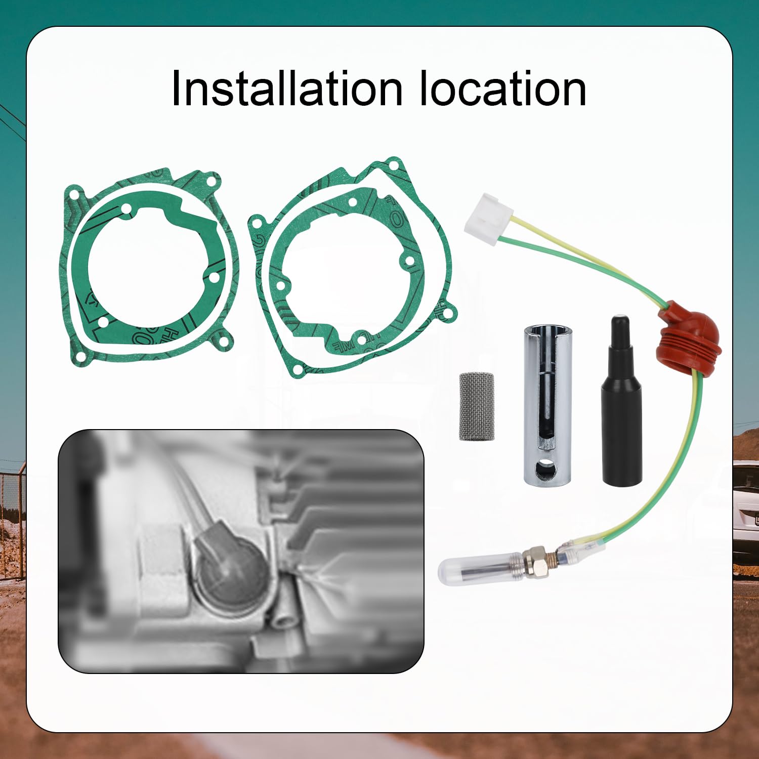 Glow Plug Repair Kit, 8pcs Diesel Parking Heaters 12V 2KW 5KW 8KW Glow Plug Ceramic Glow Plug Heater Repair Parts Glow Ignition