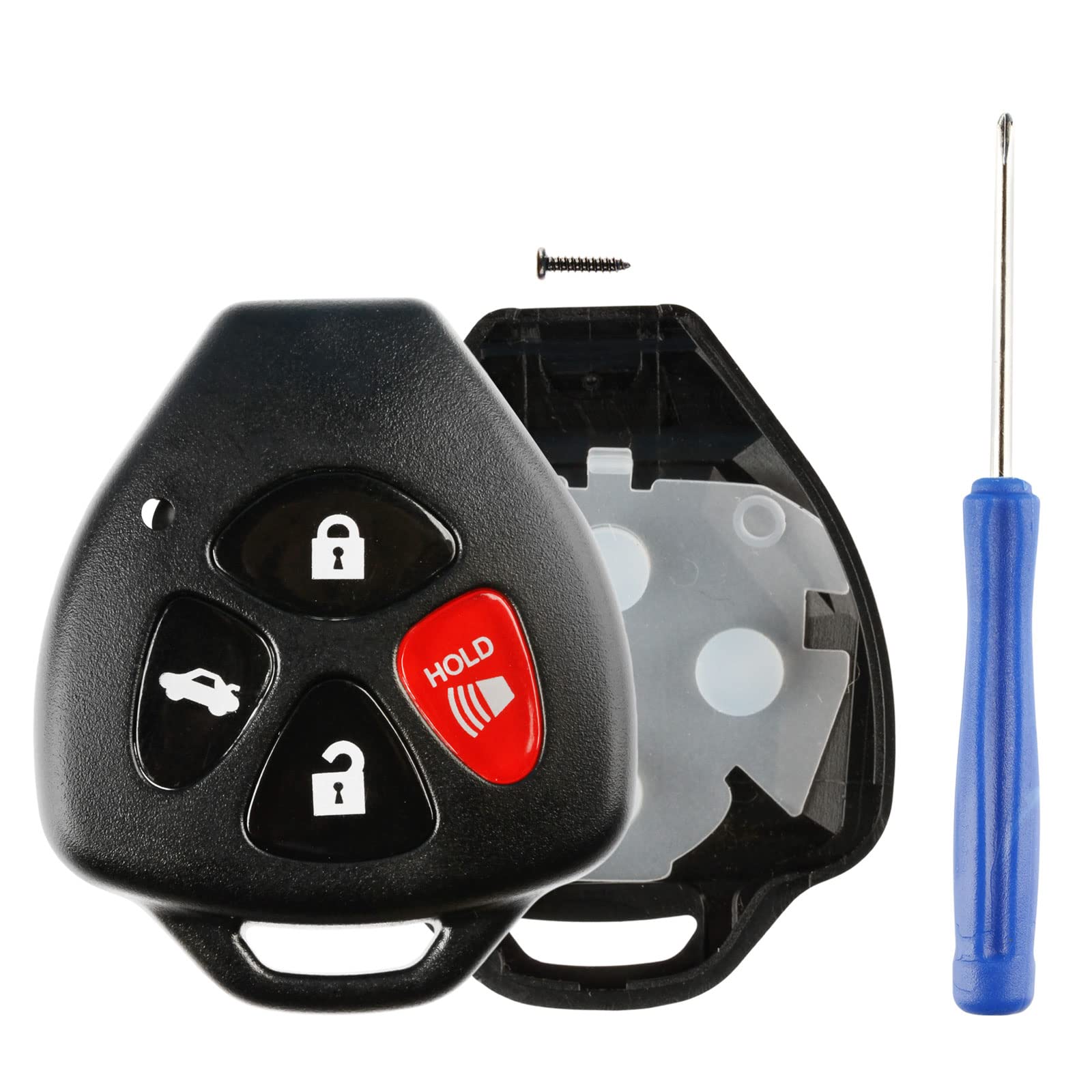 Remote Key Fob Shell Kit 4Btn Case For Toyota Scion Subaru (Hyq12Bby, Gq4-29T, Mozb41Tg)