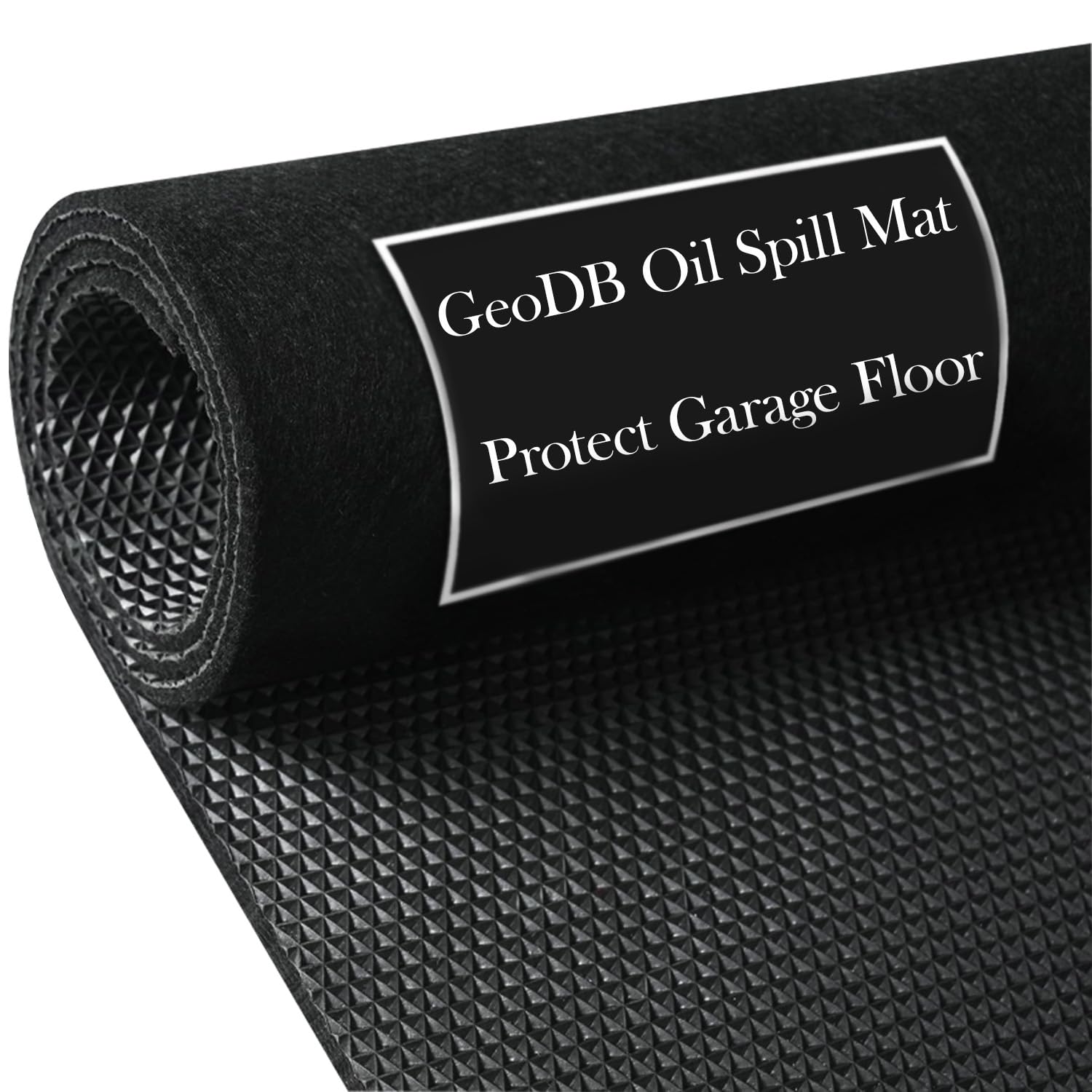 GeoDB Oil Spill Mat, 72 x 60 Absorbent Grease Garage Floor Protector Under Car Auto Repairs, Oil Change Leak Resistant Heavy Dut