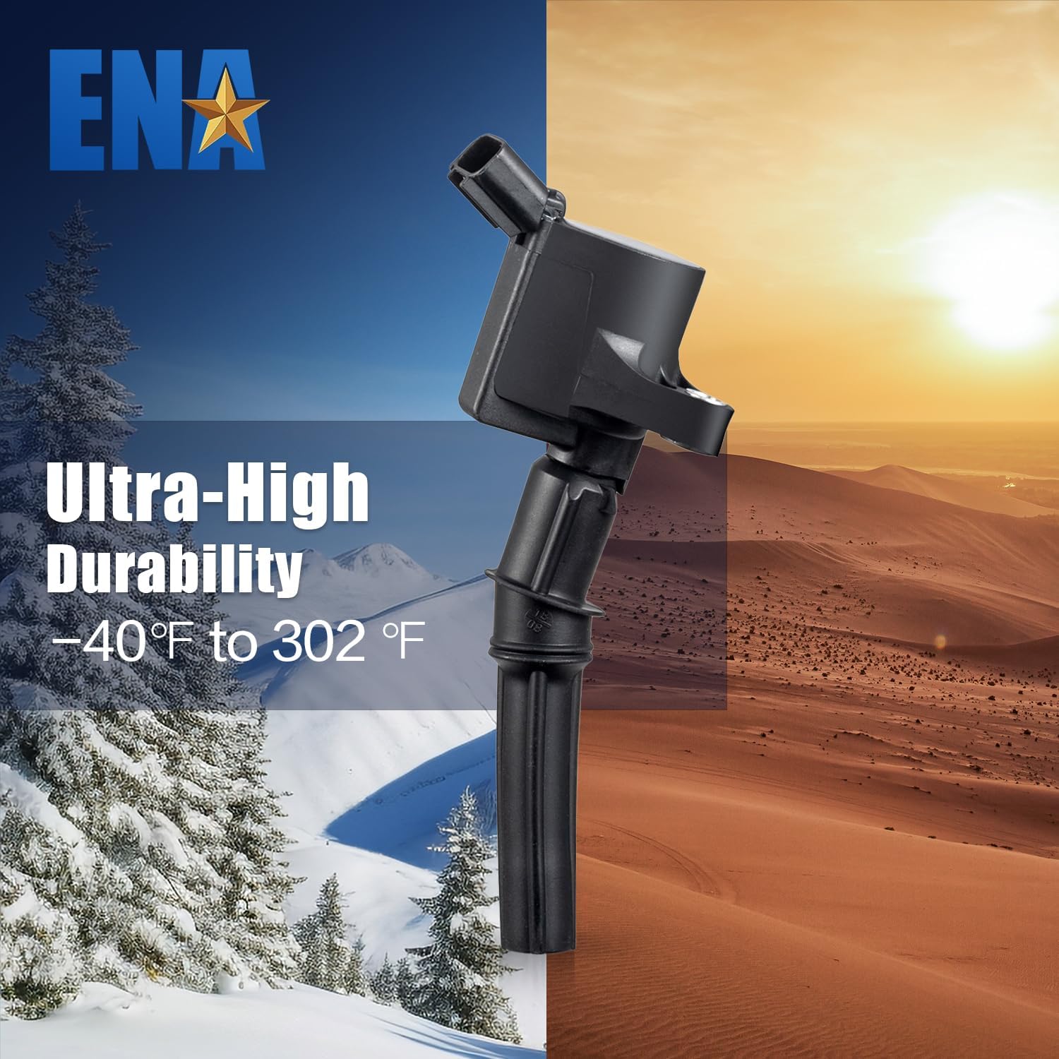 ENA Set of 10 Ignition Coil Pack Compatible with Ford Lincoln Mercury Super Duty E250 E350 E450 F350 F450 F550 Econoline Excursi