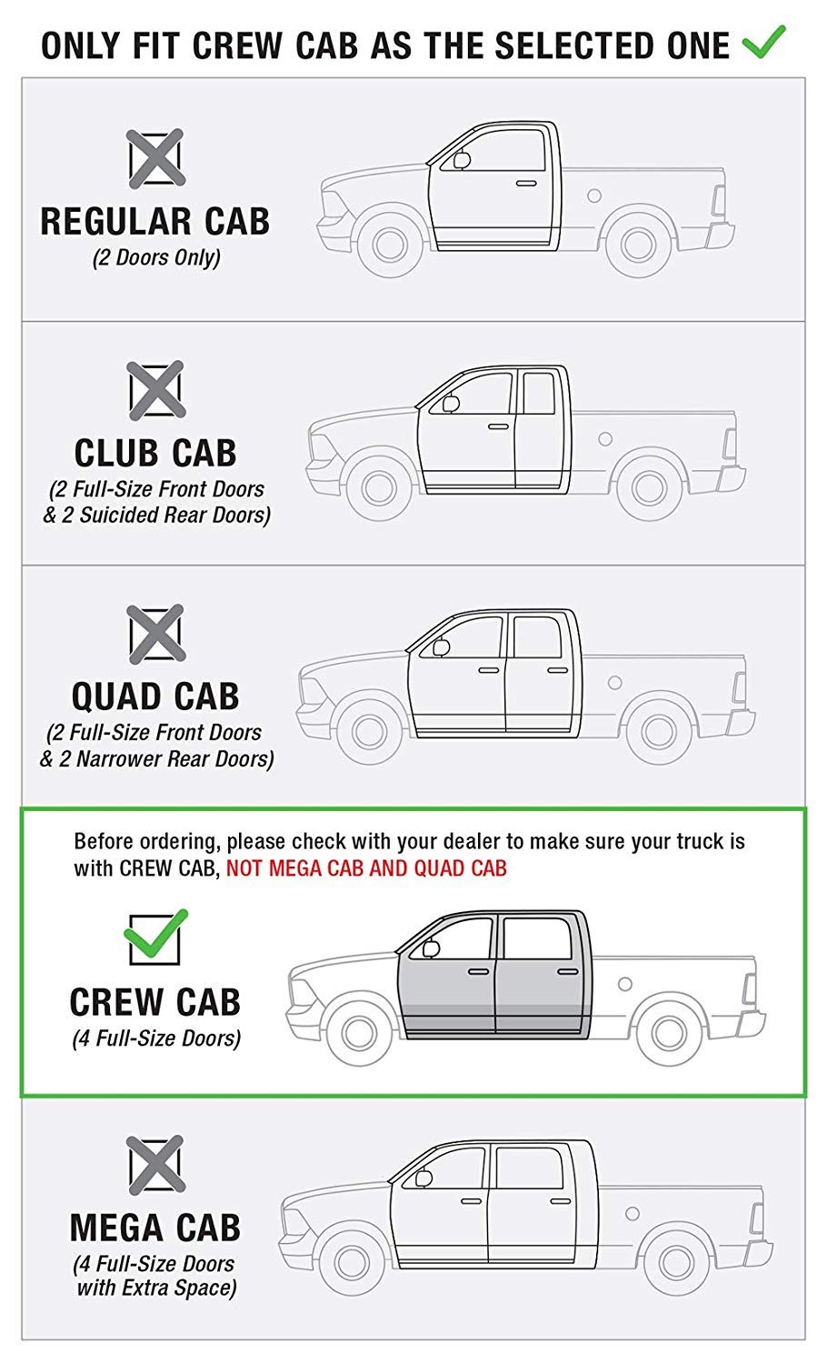 Raptor Series Running Boards Steps 6In Oem Style Aluminum For New Body 2019-2025 Ram 1500 Crew Cab