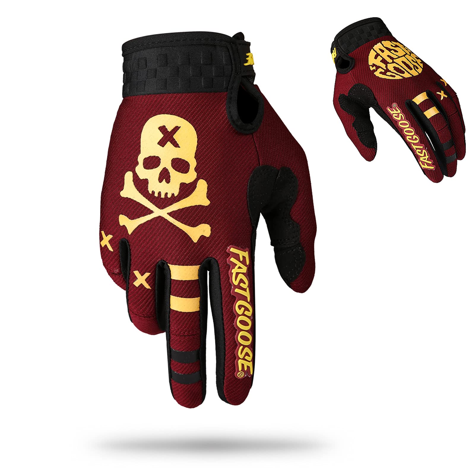 Fastgoose Dirt Bike Motorcycle Gloves Motocross Gloves Motorbike Riding Bike Gloves Atv Mx Mtb Off Road Racing Sports Cycling Glove (Maroon, X-Large)