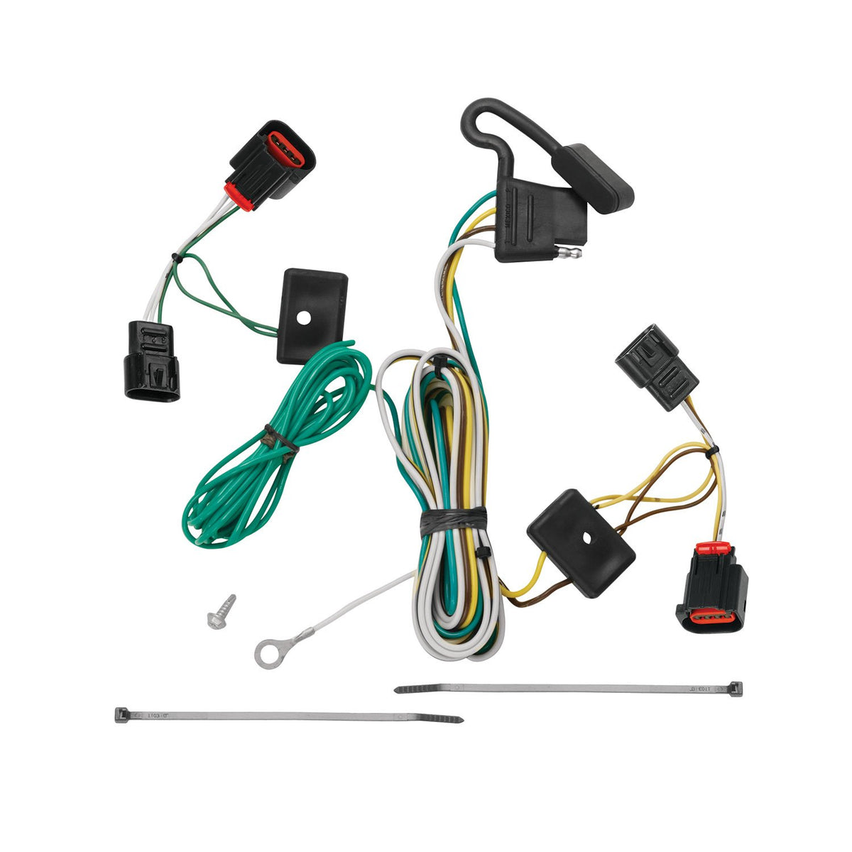 Tekonsha T-One T-Connector Harness, 4-Way Flat, Compatible with Select Volkswagen Routan