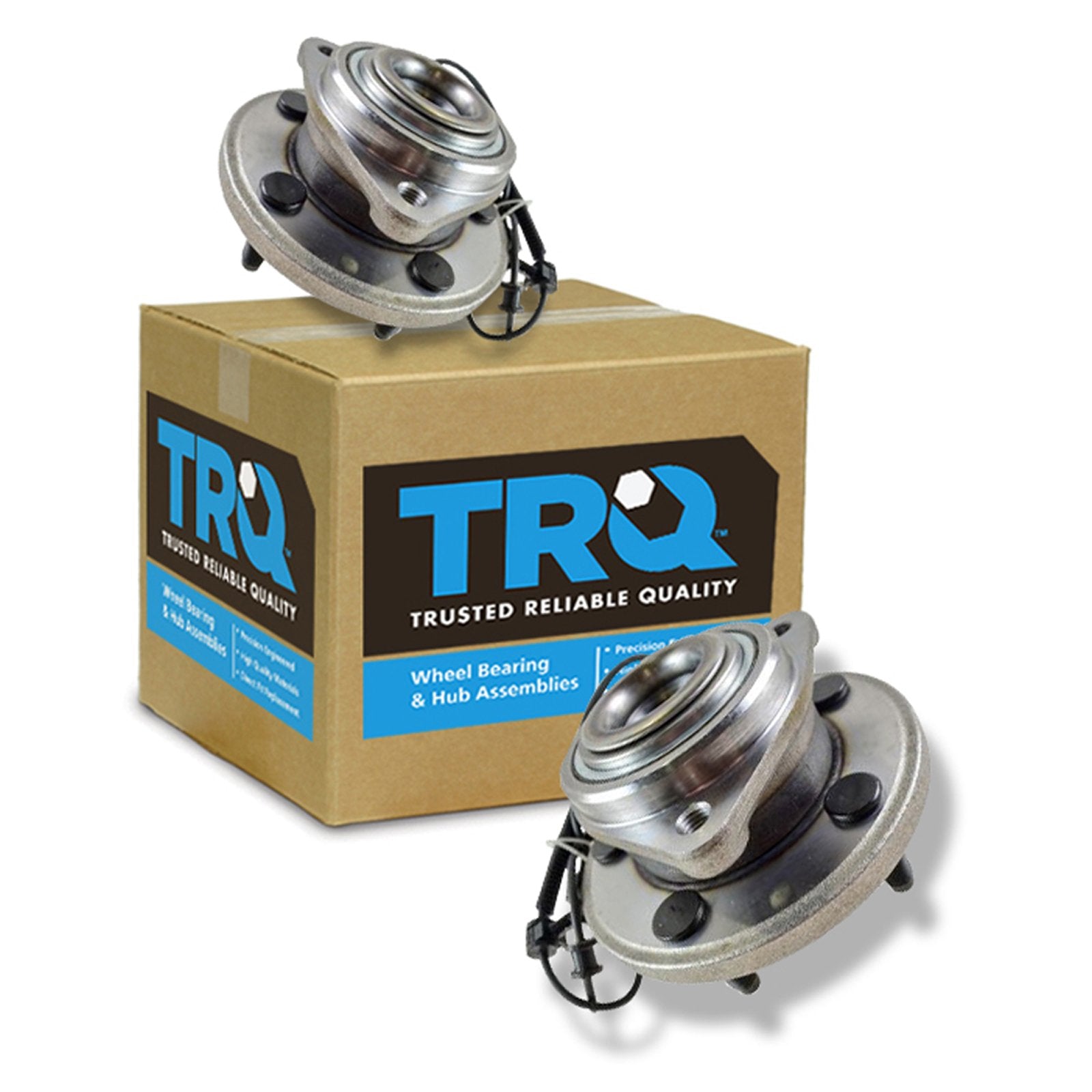 Trq Front Wheel Hub Bearings Assembly Set Compatible With 2006-2010 Jeep Commander 2005-2010 Grand Cherokee