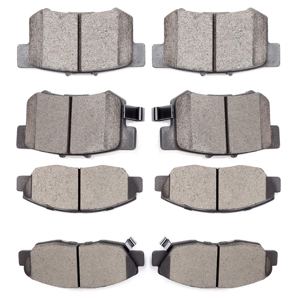Ceramic Brake Pads Kits,SCITOO 8pcs Brakes Pads Set fit for 1997-1999 for Acura CL,1991-1997 for Honda for Accord