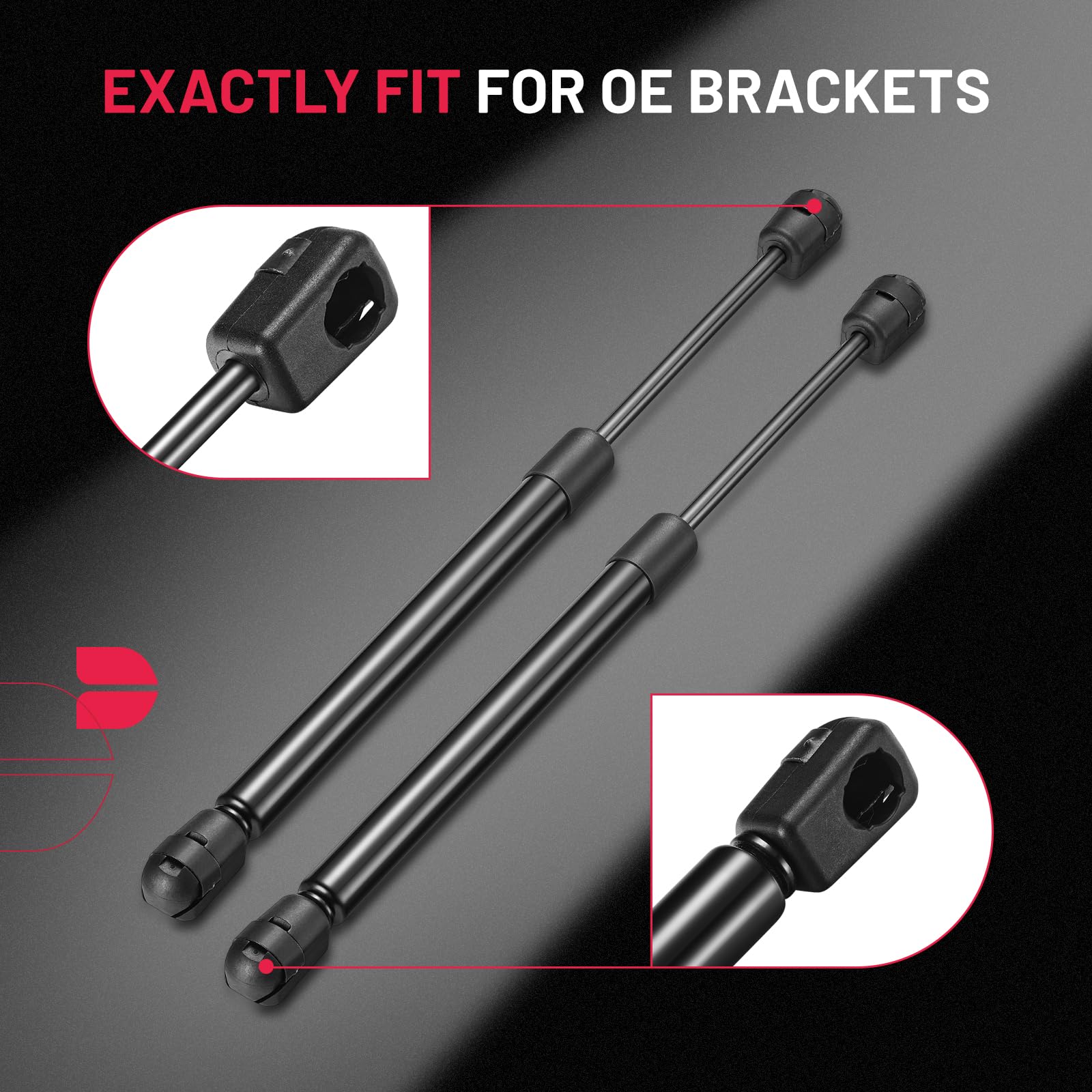 Bdfhyk C16-02716 12 Inch 13Lbs/58N Gas Shocks Struts Lift Support For Leer Camper Shell Truck Topper Rear Window, Pickup Toolbox