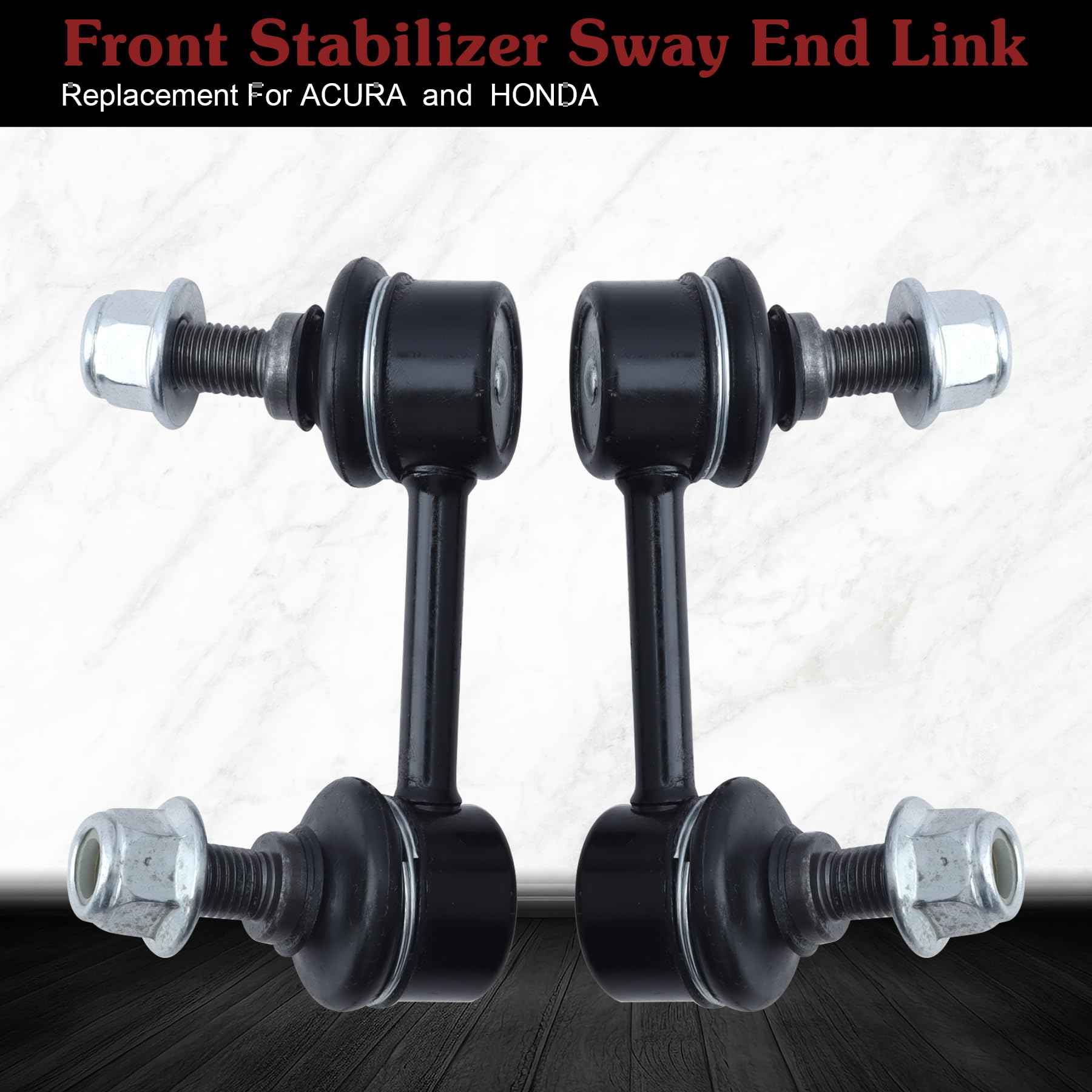 Stiueoav K90340 K90341 Sway Bar Link - Front Stabilizer End Link Compatible With 1998-2002 Accord?1999-2003 Tl?2001-2003 Cl