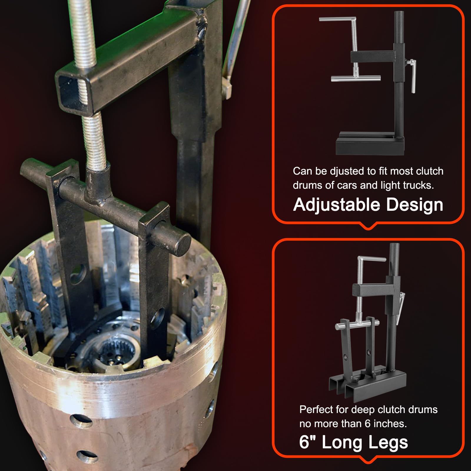 Bonbo T-0158 Universal Multifunctional Automatic Clutch Drum Spring Compressor Transmission Tool Heavy Duty Steel Alt T-0158-Hd, Perfectly Compatible With Ford Chrysler Gm