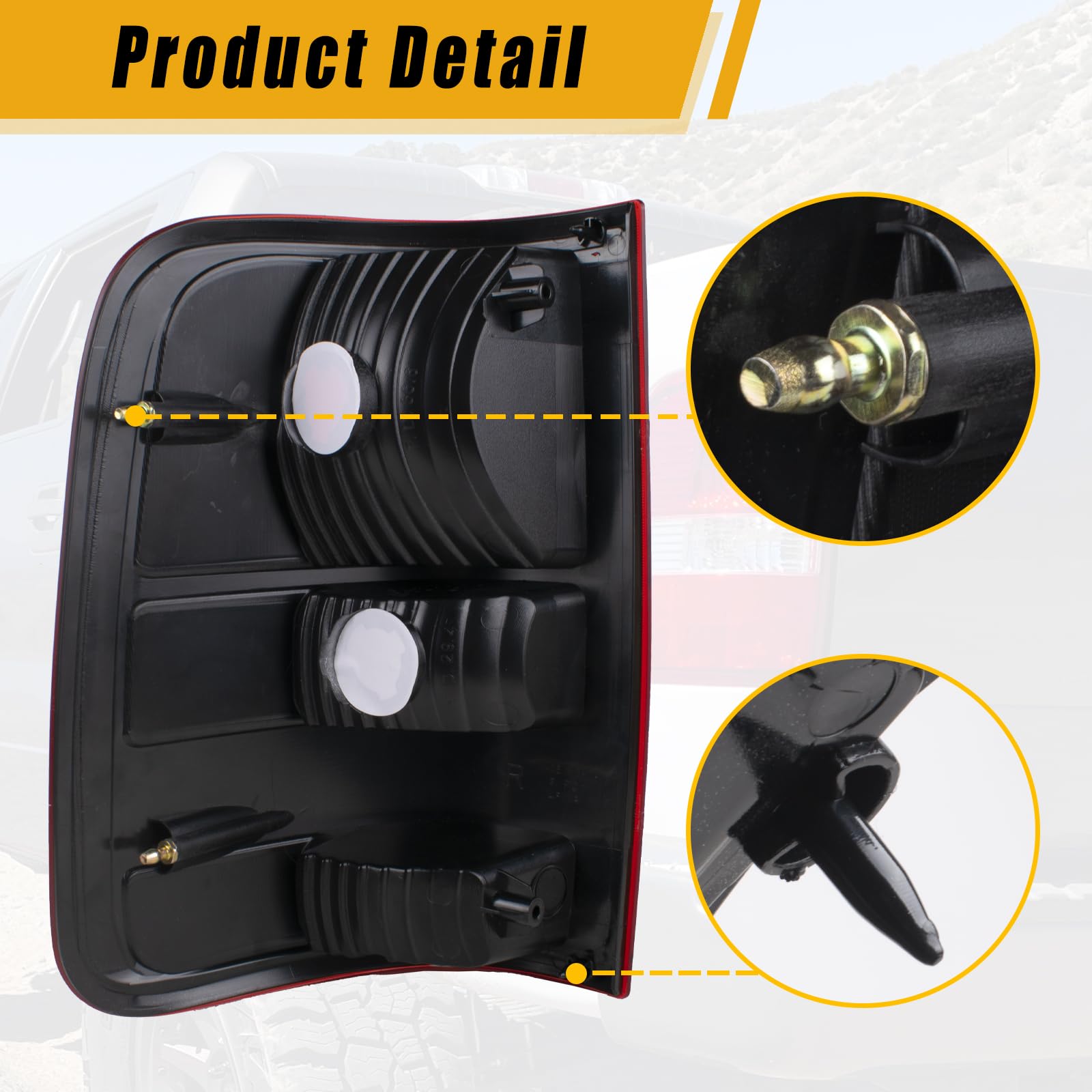 Boine Tail Light Compatible With 2004 2005 2006 2007 2008 Ford F150 F-150 Driver And Passenger Side Rear Light Brake Lamps