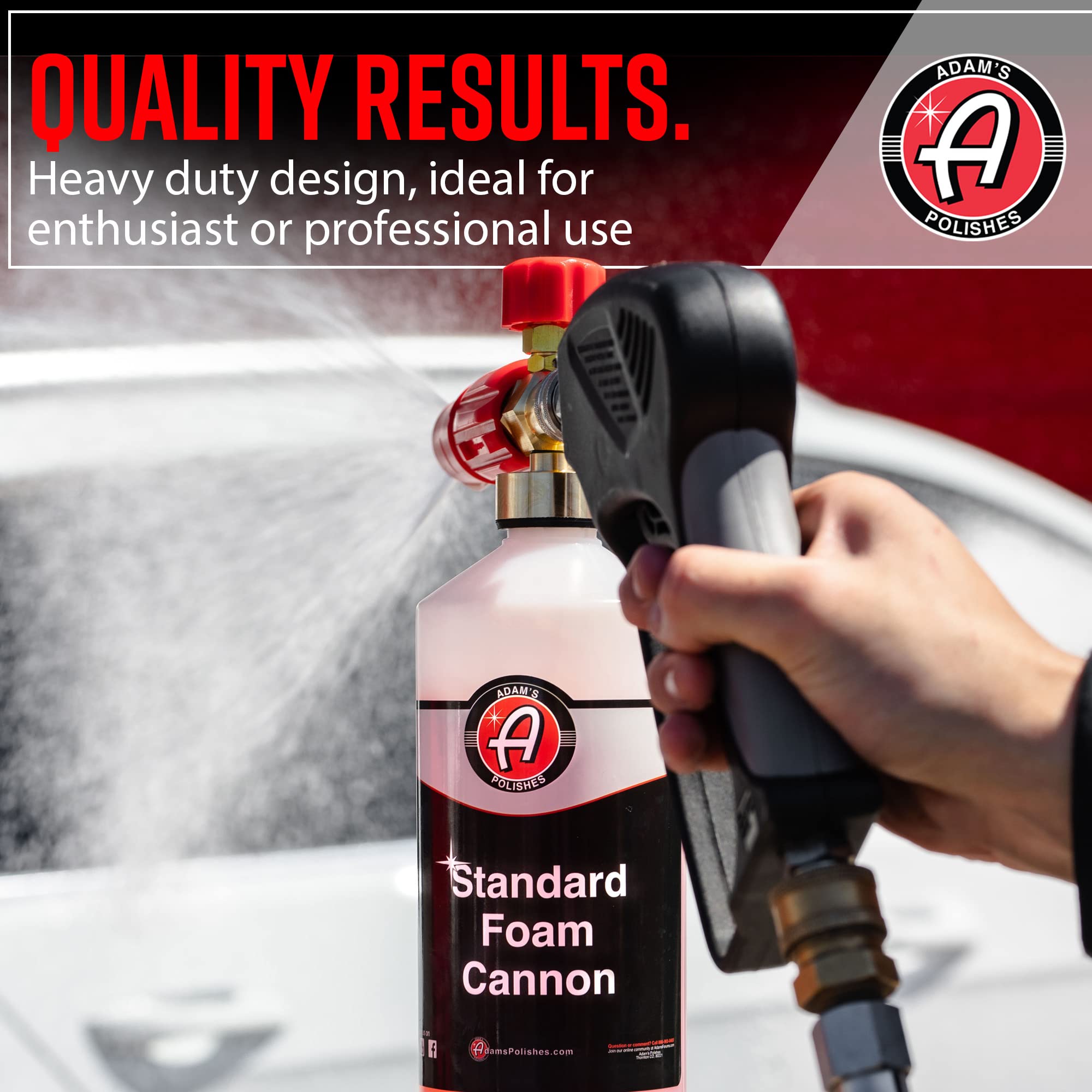 Adam'S Polishes Standard Foam Cannon - Foam Cannon Soap Sprayer For Car Wash, Patio & House Cleaning | Sprayer Cleaner Cannister