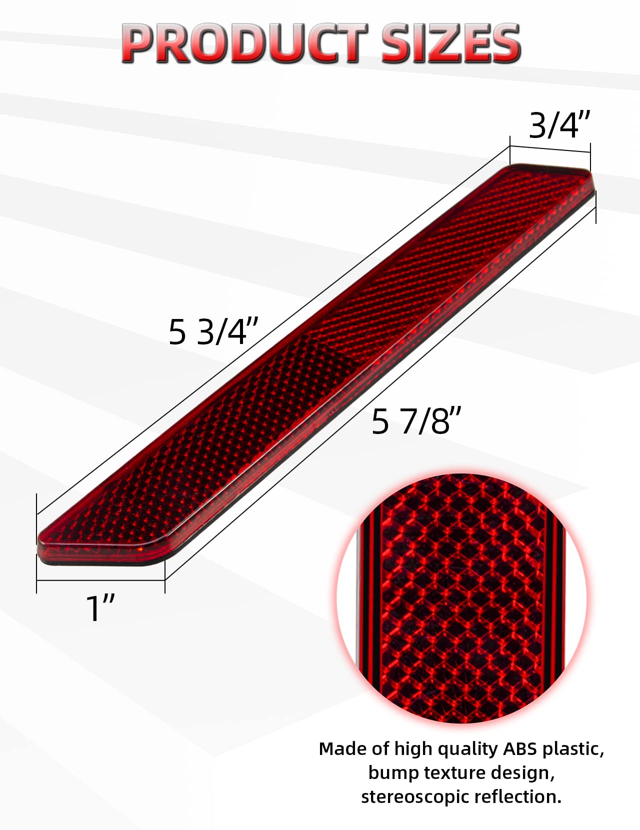 Amazicha Red Saddlebag Reflector Hard Saddle Bag Latch Cover Reflectors Compatible For Harley Touring Street Glide Electra Glide