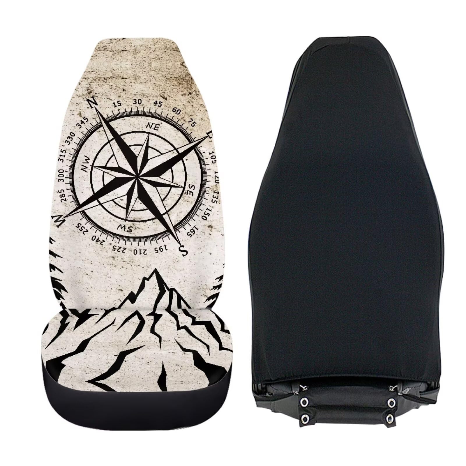 TOADDMOS Speedometer Car Front Seat Cover Set Soft Driver Seat Cover Comfort Bucket Seat Covers Full Protection Saddle Blanket C