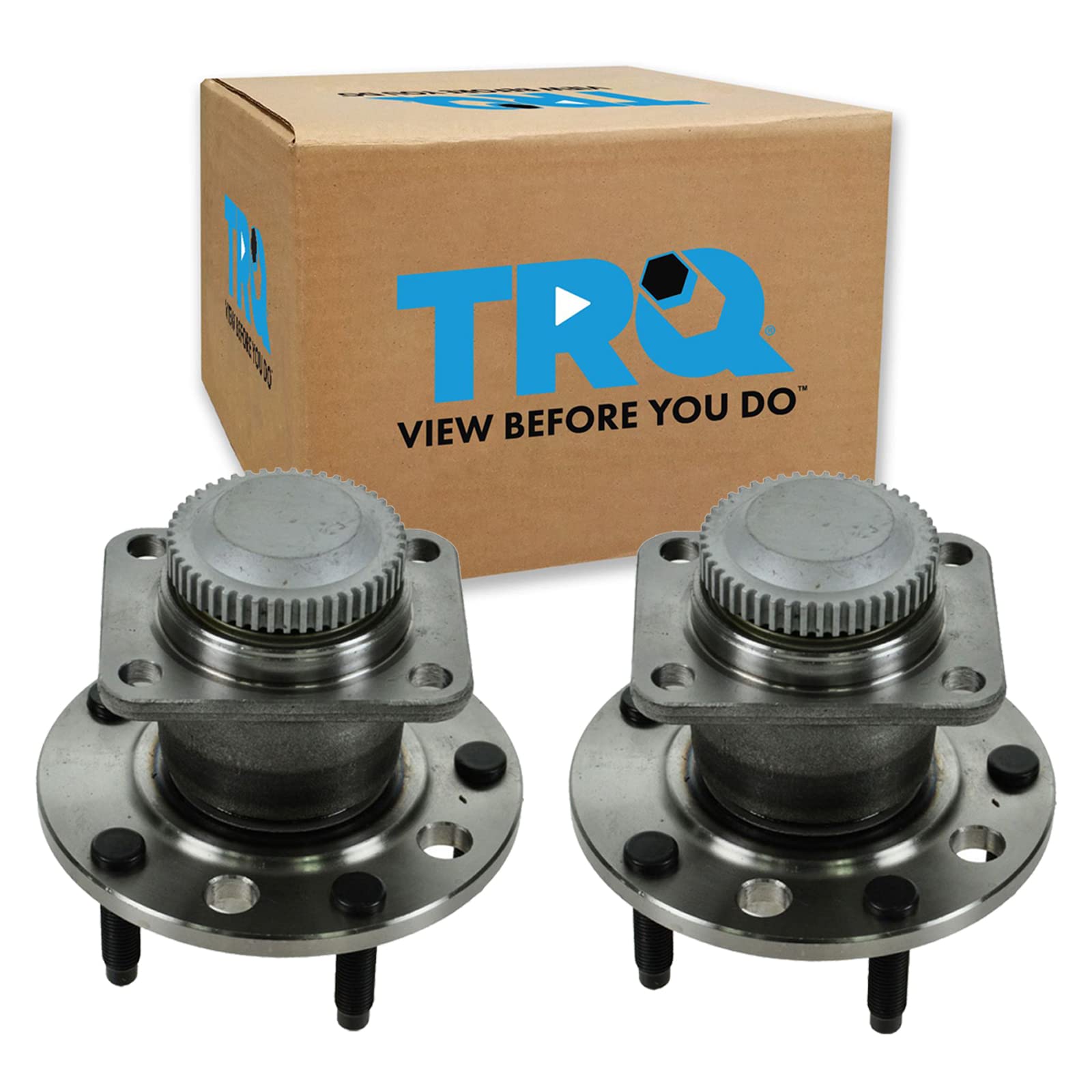 Trq Front Wheel Hub Bearings Assembly Set Compatible With 1984-1990 Chevrolet Corvette