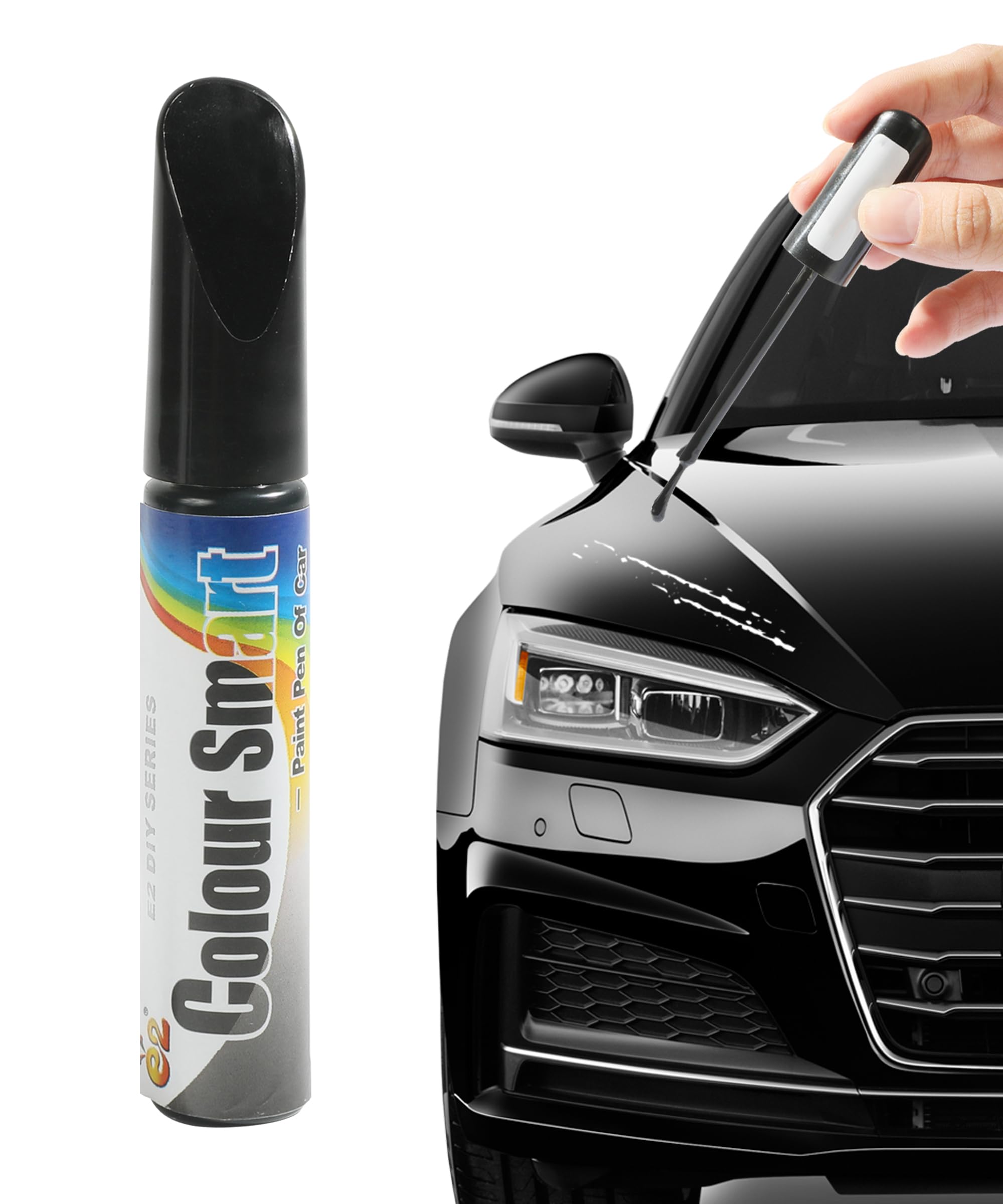 Bylikeho Car Scratch Repair Pen - Deep Scratch Remover, Touch-up Paint Fill Pen (Black)