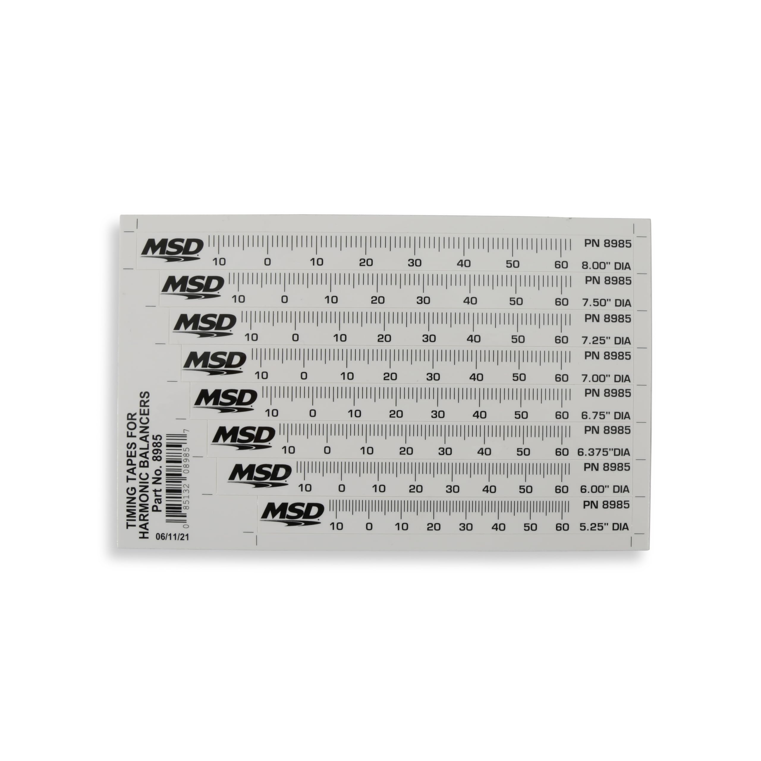 Msd 8985 Timing Tapes For Harmonic Balancers