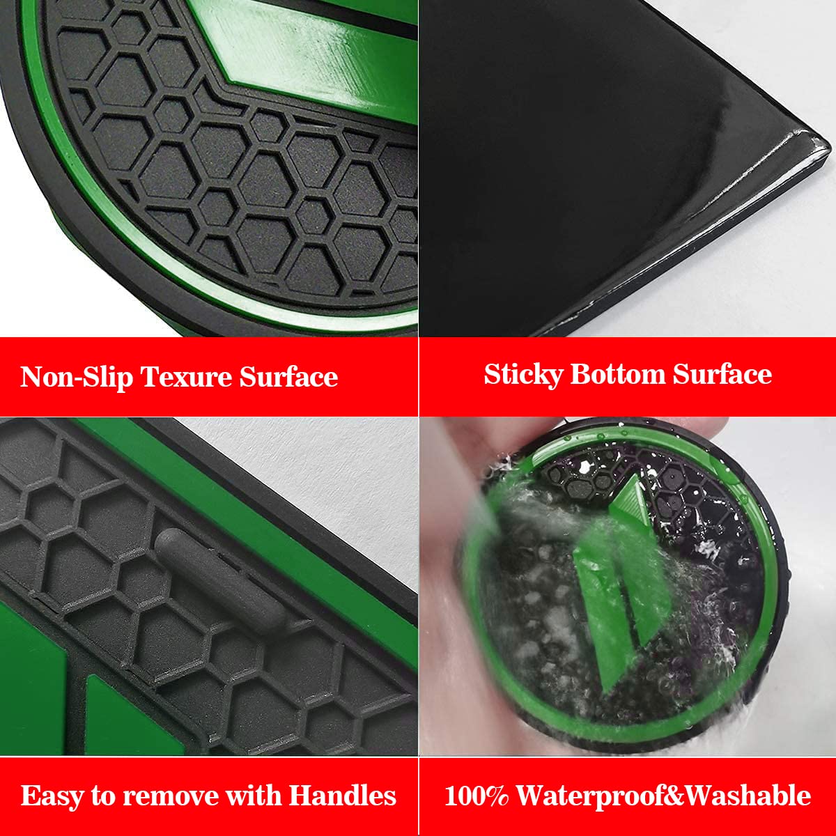 Auprite Anti Dust Mats For Dodge Challenger Accessories 2015-2022, Custom Fits Cup Holder Liners Mats Door Pocket Center Console