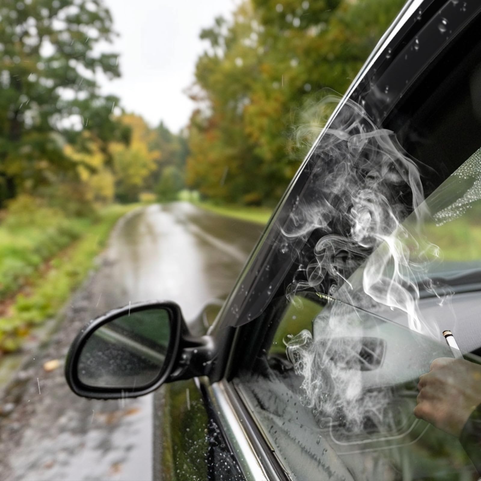 AUXKO Rain Guards for Hyundai Santa FE 2024 2025, Window Vent Visor Accessory - 3M Tape Rain Guard Window Visors for Santa FE Ca