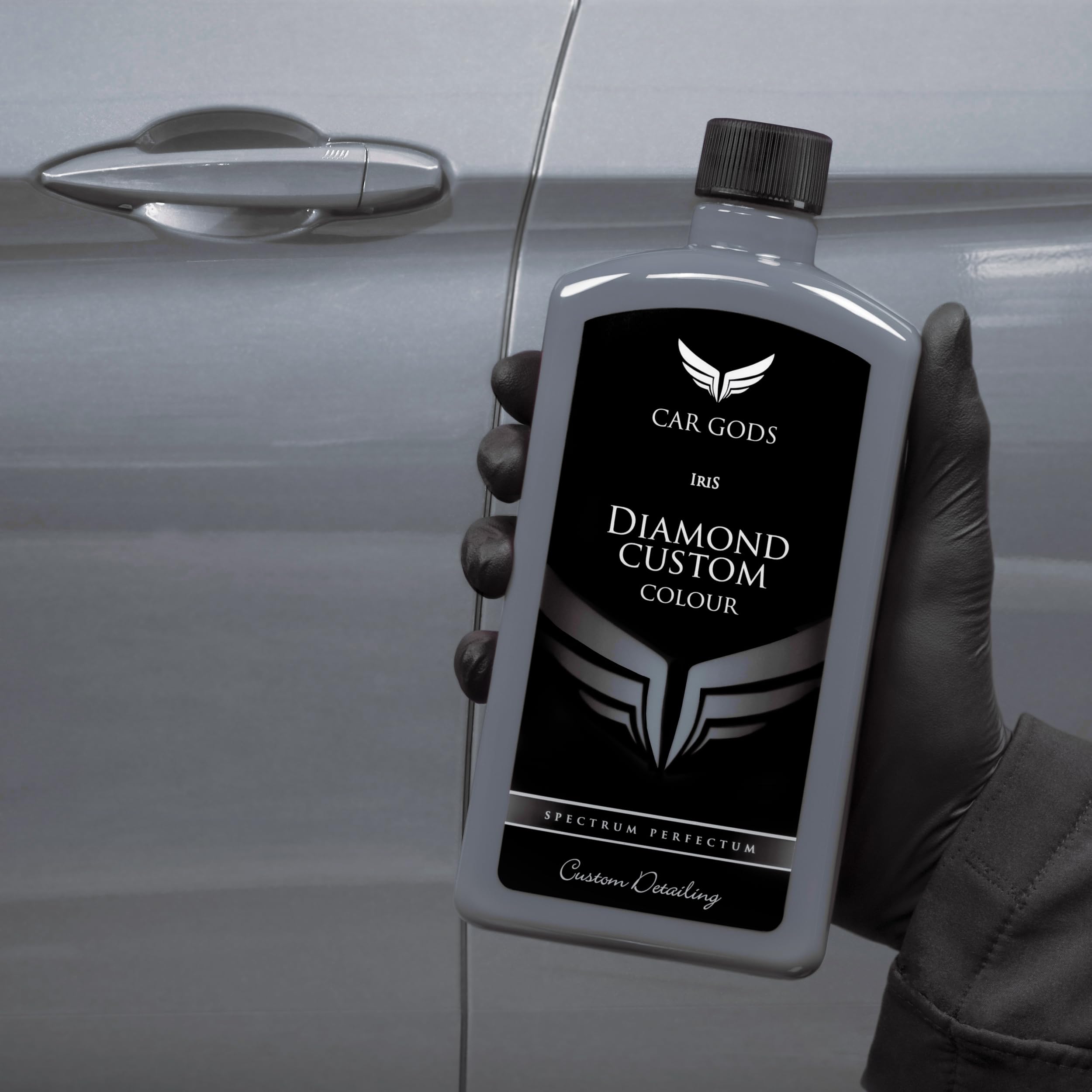 Car Gods Iris Custom Color Silver 3-In-1 Polish Wax Color Restorer & Scratch Remover, 16 Colors Available, 17 Fl Oz