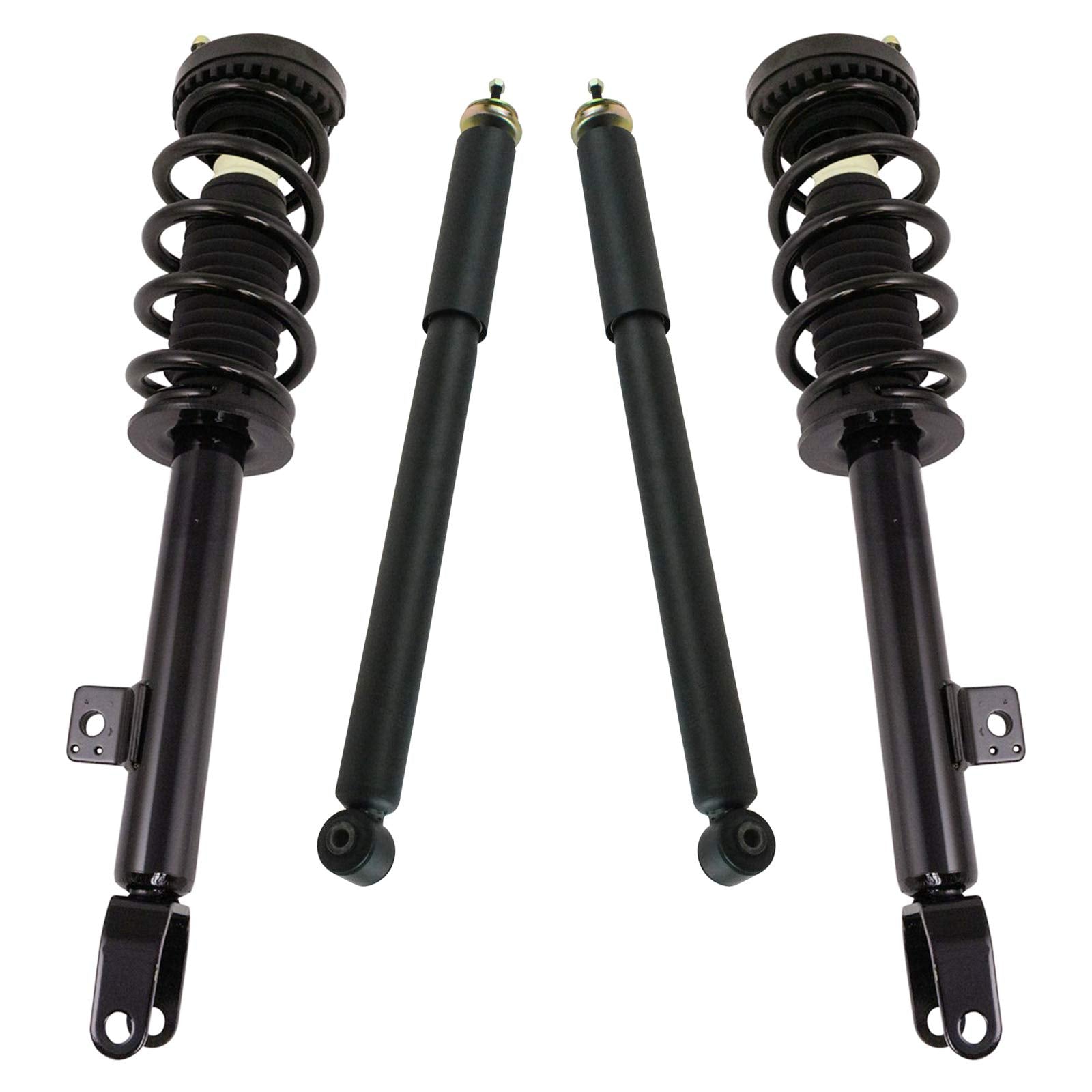 Trq Front And Rear Complete Strut Assembly & Shock Absorber Kit Complete Strut & Coil Spring Assembly Compatible With 2012-2022