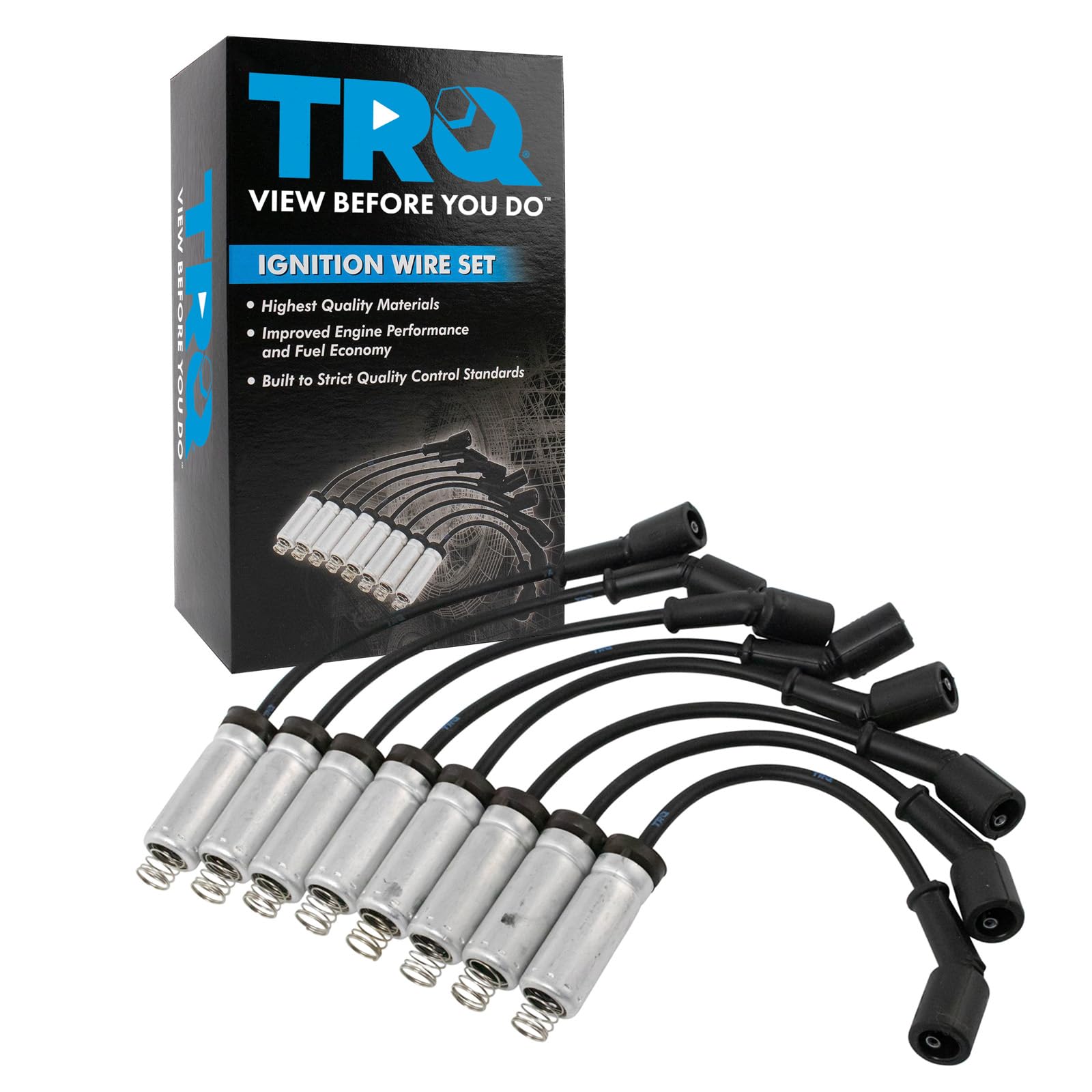 Trq Ignition Spark Plug Wire Kit Set For Gmc Chevrolet Pickup Truck Suv V8 New