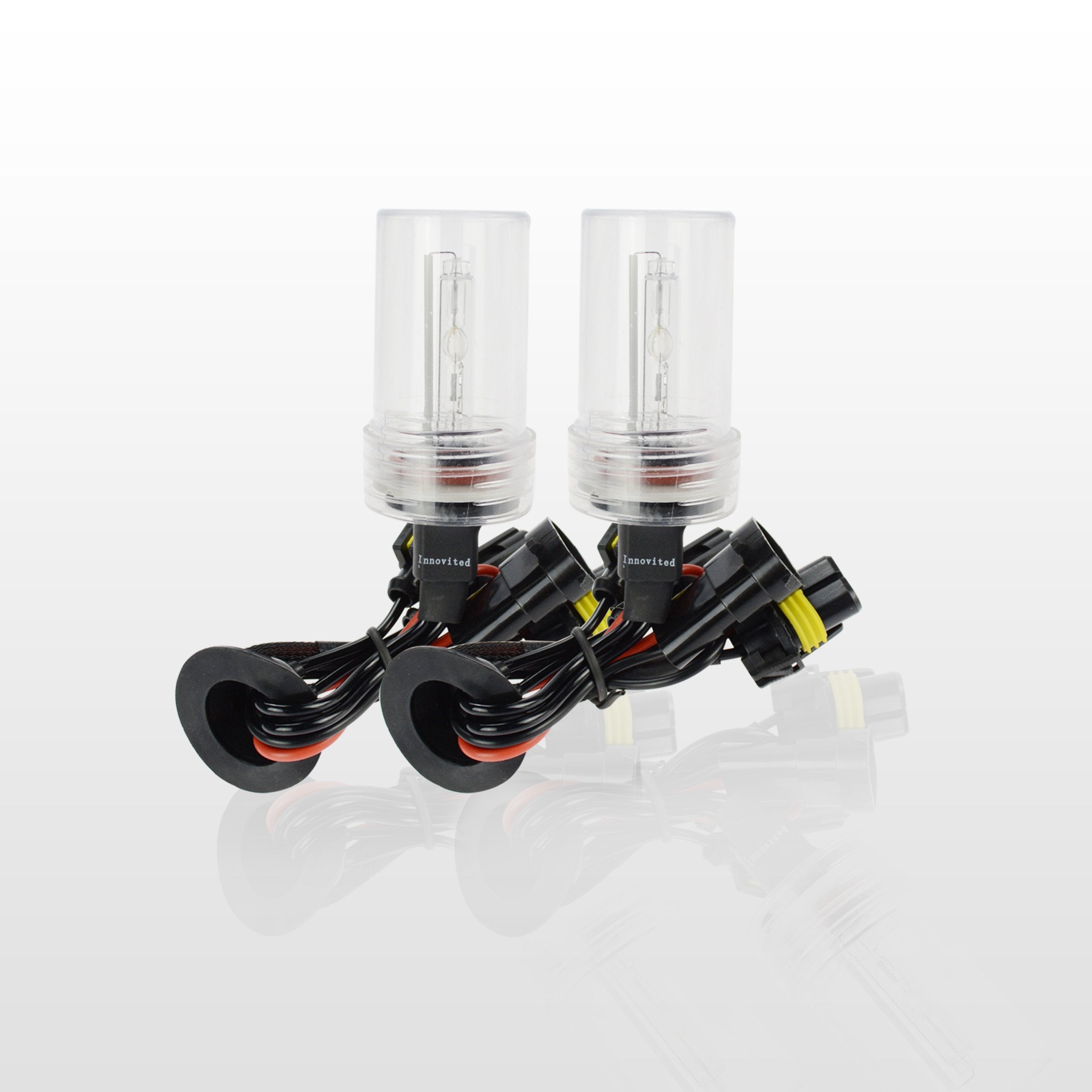 Innovited H13 9008 6000K (W/High Halogen) Hid Xenon Bulb X 1 Pair Bundle With 2 X 55W Canbus Error Free Performance Digital Ballast (Diamond White)