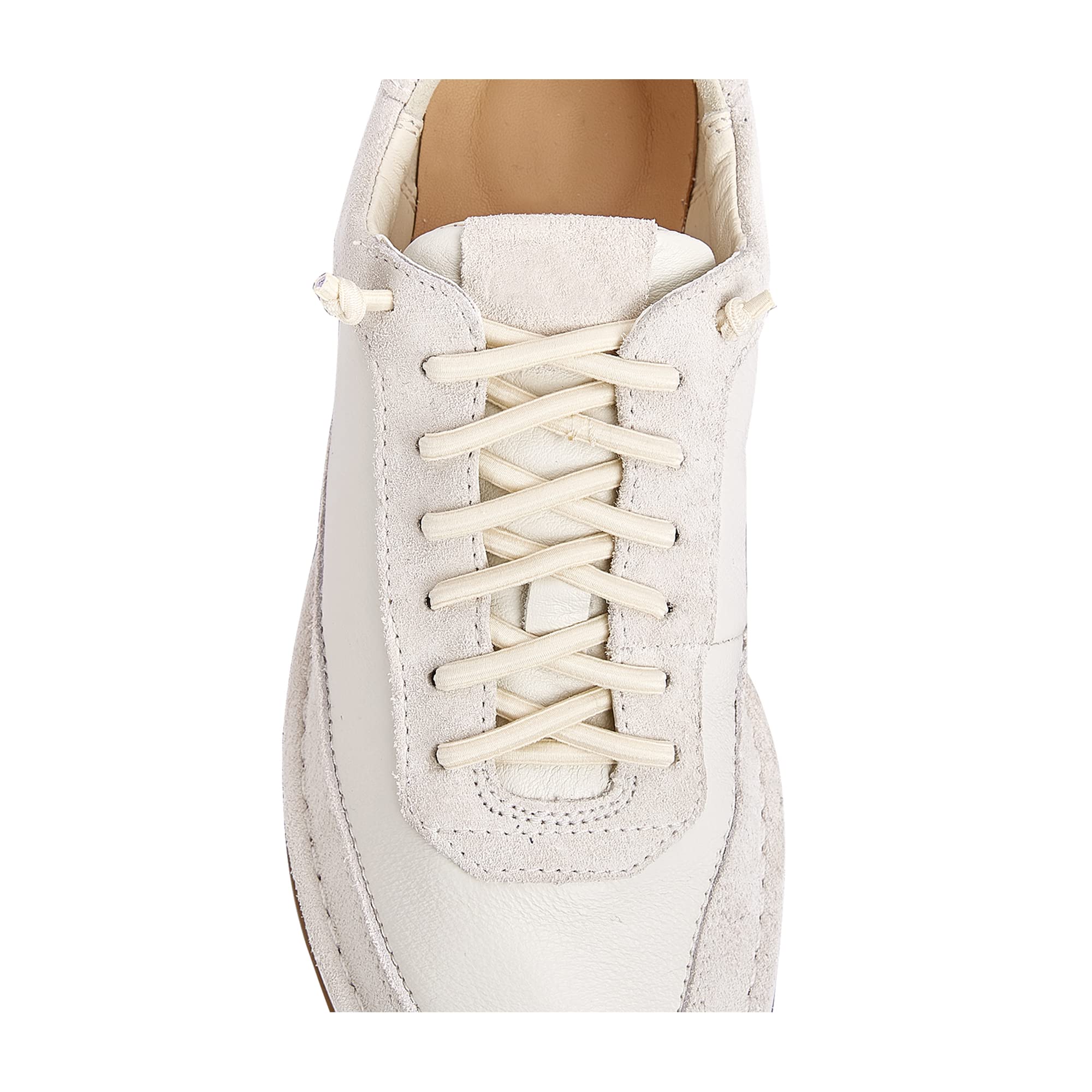 VEILLEONG 2 Pair Elastic No Tie Shoe Laces Tieless Shoelaces for Sneakers Shoes   One Size Fits All for Kids and Adults Beige-New