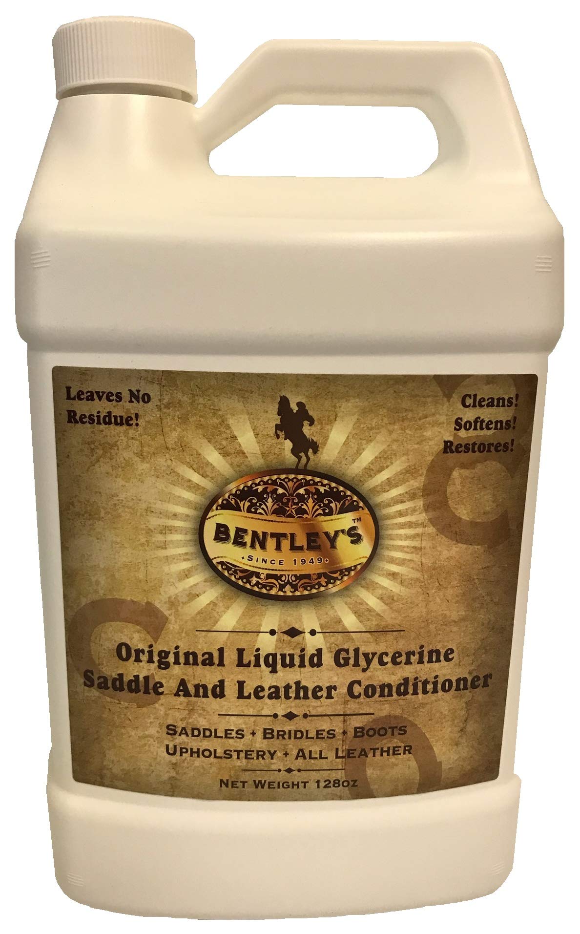 BENTLEY Liquid Glycerine Saddle & Leather Conditioner Soap - 128 oz (one Gallon)