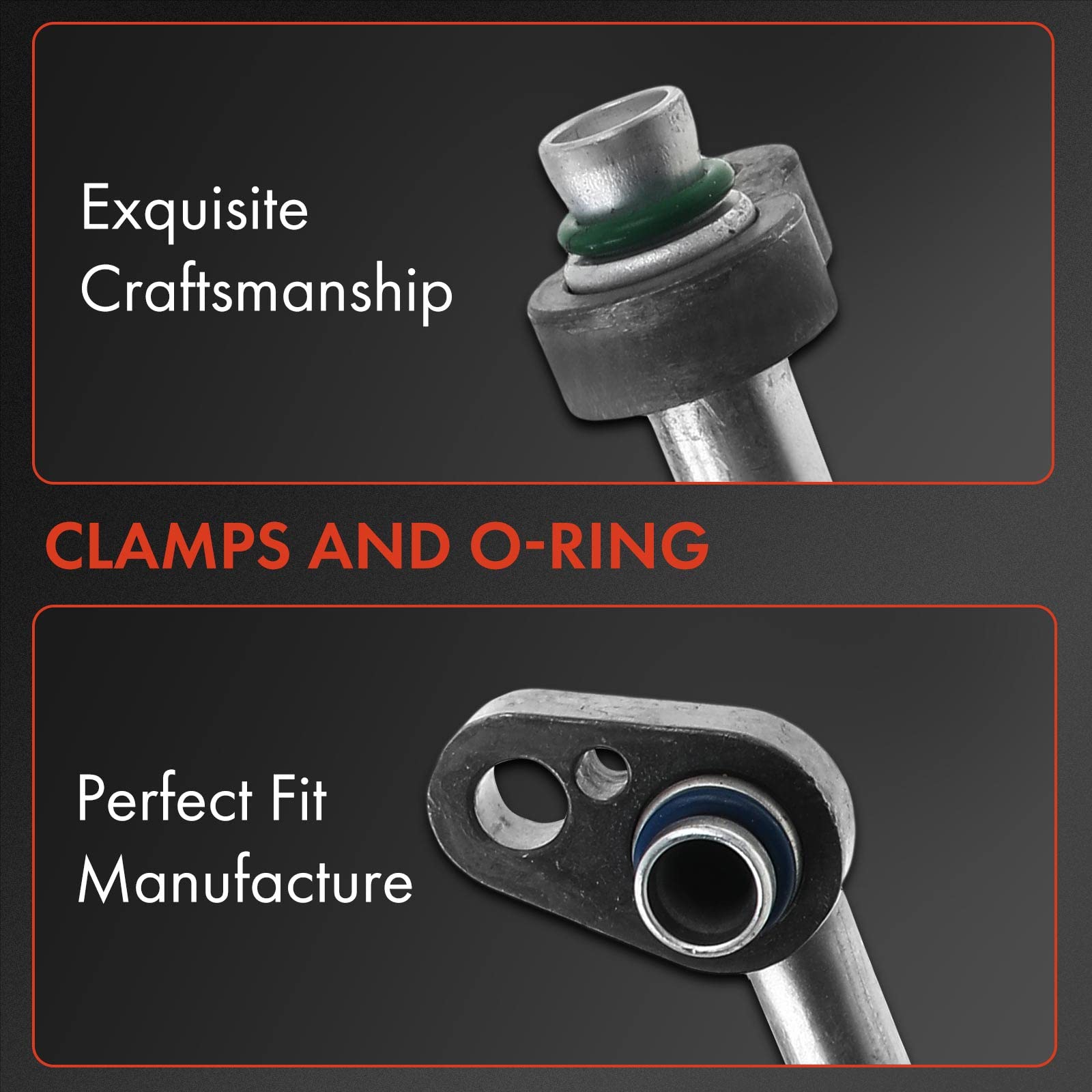 A-Premium A/C Discharge Line Hose Assembly Compatible With Hyundai Elantra 2011-2013 L4 1.8L, Compressor To Condenser