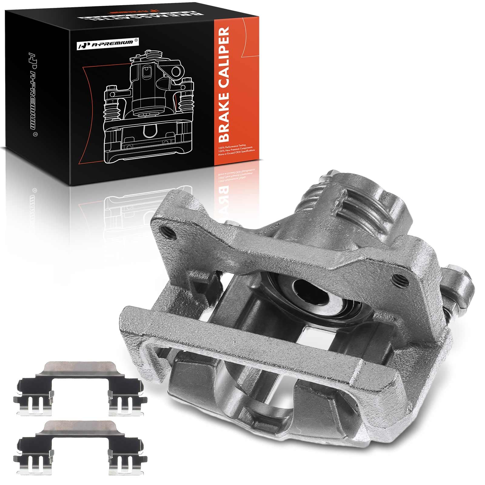 A-Premium Disc Brake Caliper Assembly With Bracket Compatible With Select Pontiac Models - Grand Prix 2005 2006 2007 2008, 5.3L,