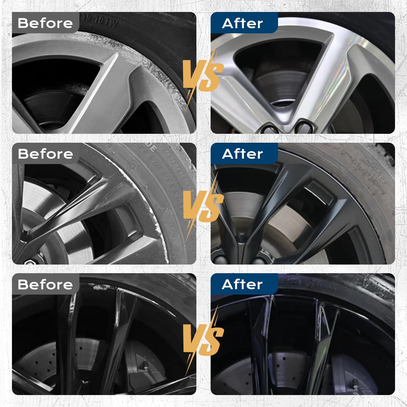 Boncart Wheel Scratch Repair Kit, Rim Touch Up Paint, Rim Paint Wheel Paint Pen, Silver Rim Repair Kit For Curb Rash, Metal Pain