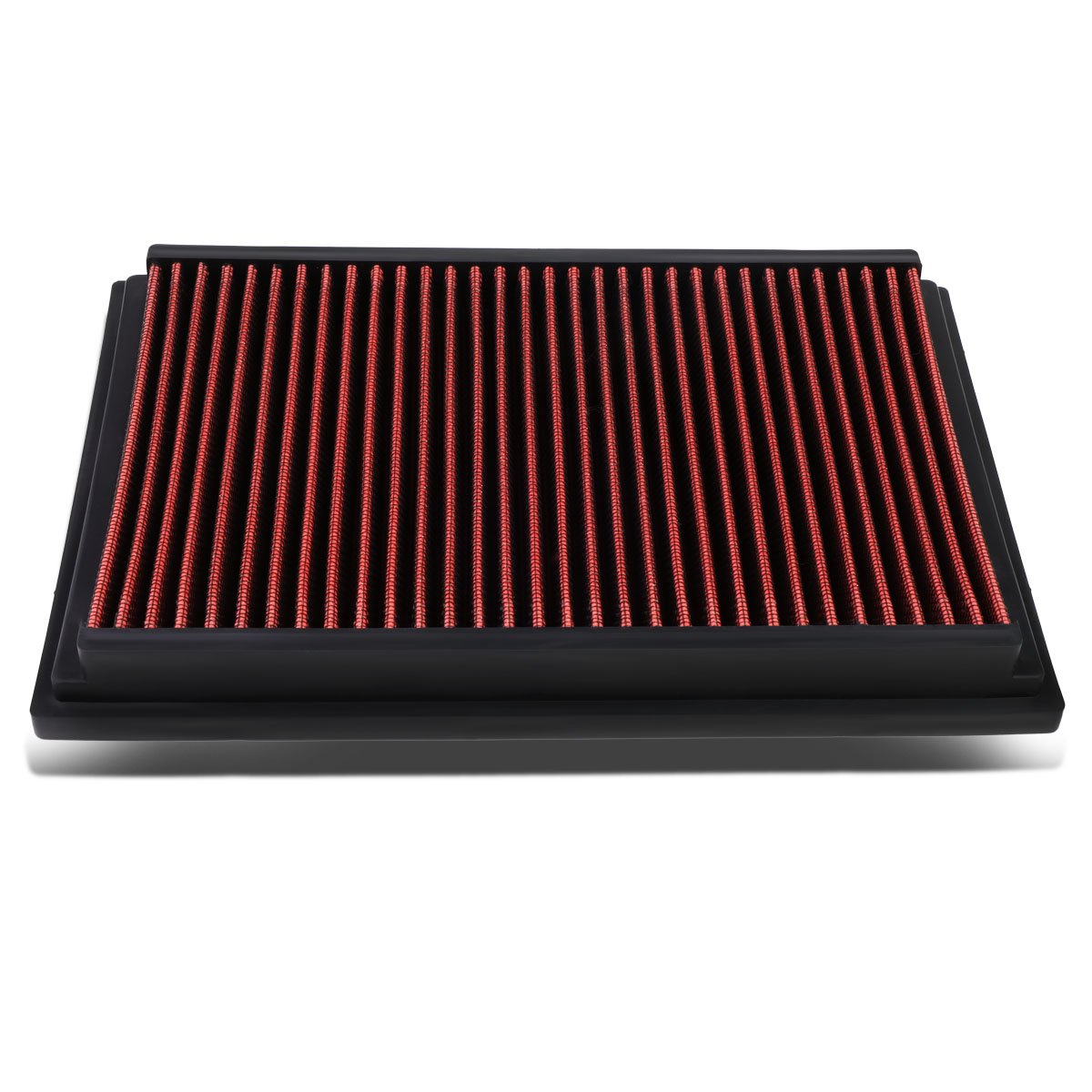 Dna Motoring Afpn-083-Rd Clean Air Washable Drop In Panel Air Filter Enhance Engine Performance Power & Acceleration Improve [Co