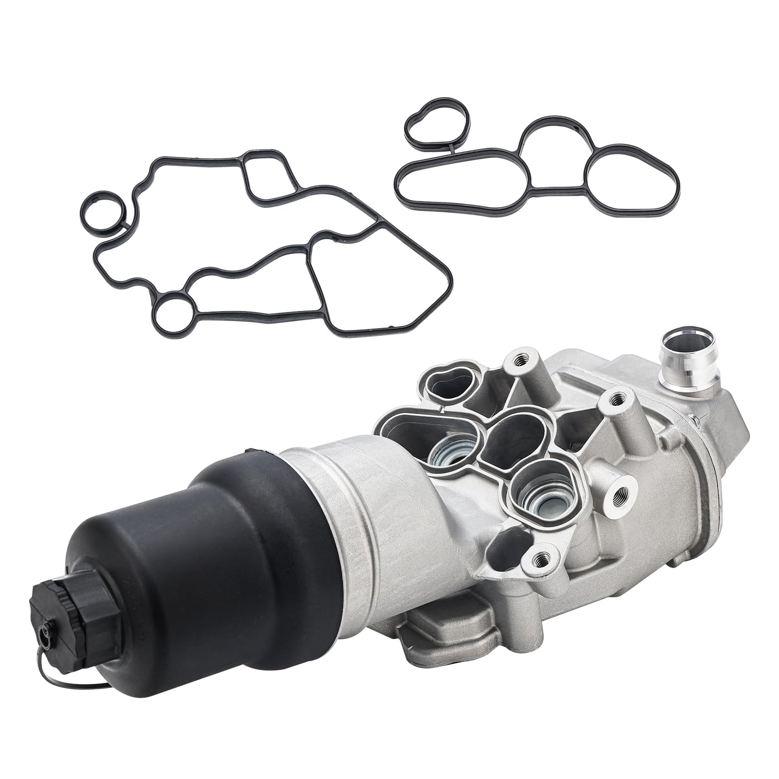 06F115397H Upgrade Aluminium Oil Filter Housing for 06-13 VW Jetta GTI Eos Golf Passat Audi A4 A3 TT TTS 2.0L Replace# 06F115397